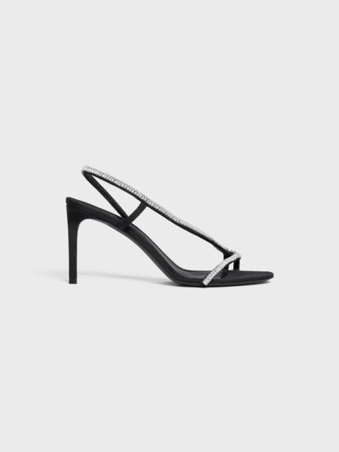 Celine CELINE SOIR CROSS-OVER SANDAL in GROS GRAIN WITH STRASS Size US 12 / IT 42 - 1 Thumbnail