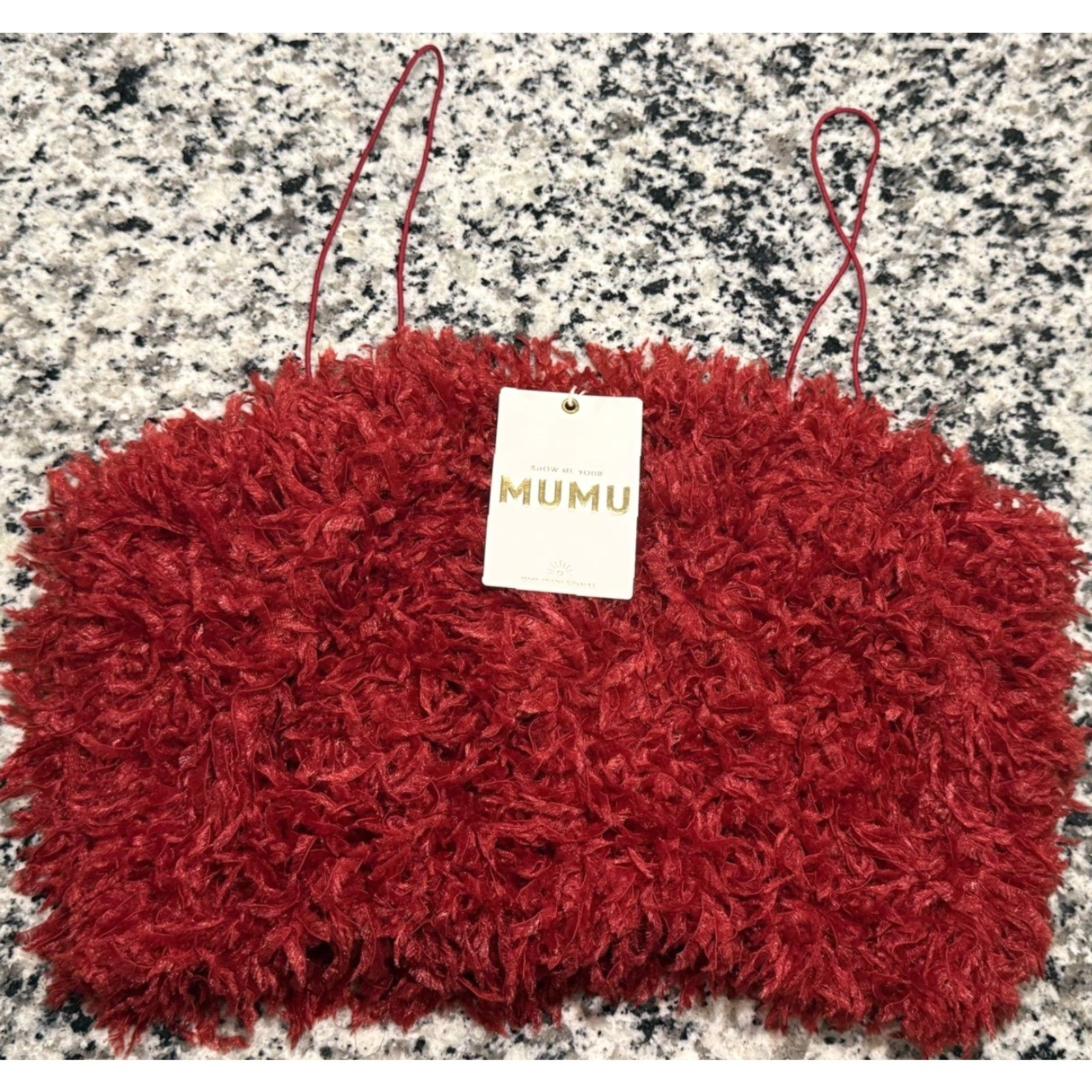 Show Me Your MuMu Show Me Your Mumu Cropped Blouse Sleeveless XS Red Halter Spaghetti Strap Boho / Bohemian Party Shirt Womens Size XS / US 0-2 / IT 36-38 - 3 Thumbnail