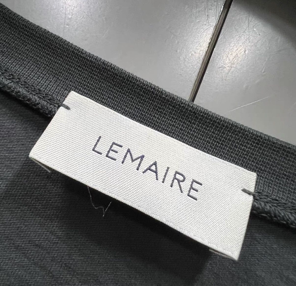 Lemaire LEMAIRE Charcoal Crew Neck T-shirt K41 Size US M / EU 48-50 / 2 - 4 Thumbnail