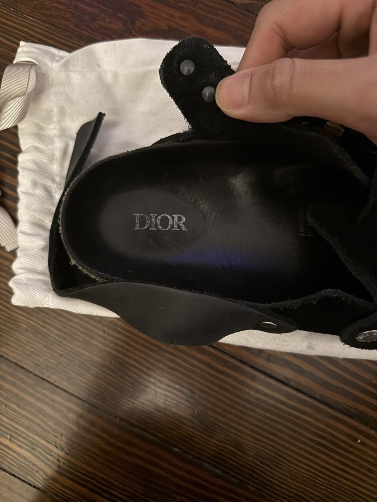 Birkenstock × Dior Dior x Birkenstock Black Sandals Size 44 Size US 11 / EU 44 - 4 Thumbnail