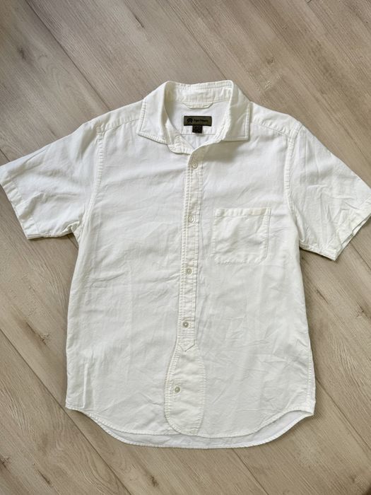 Nigel Cabourn White Oxford Officer Shirt Button Up Made in Japan