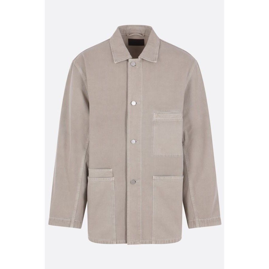Lemaire Stand Collar Overshirt Zinc Size 44 22AW | Grailed