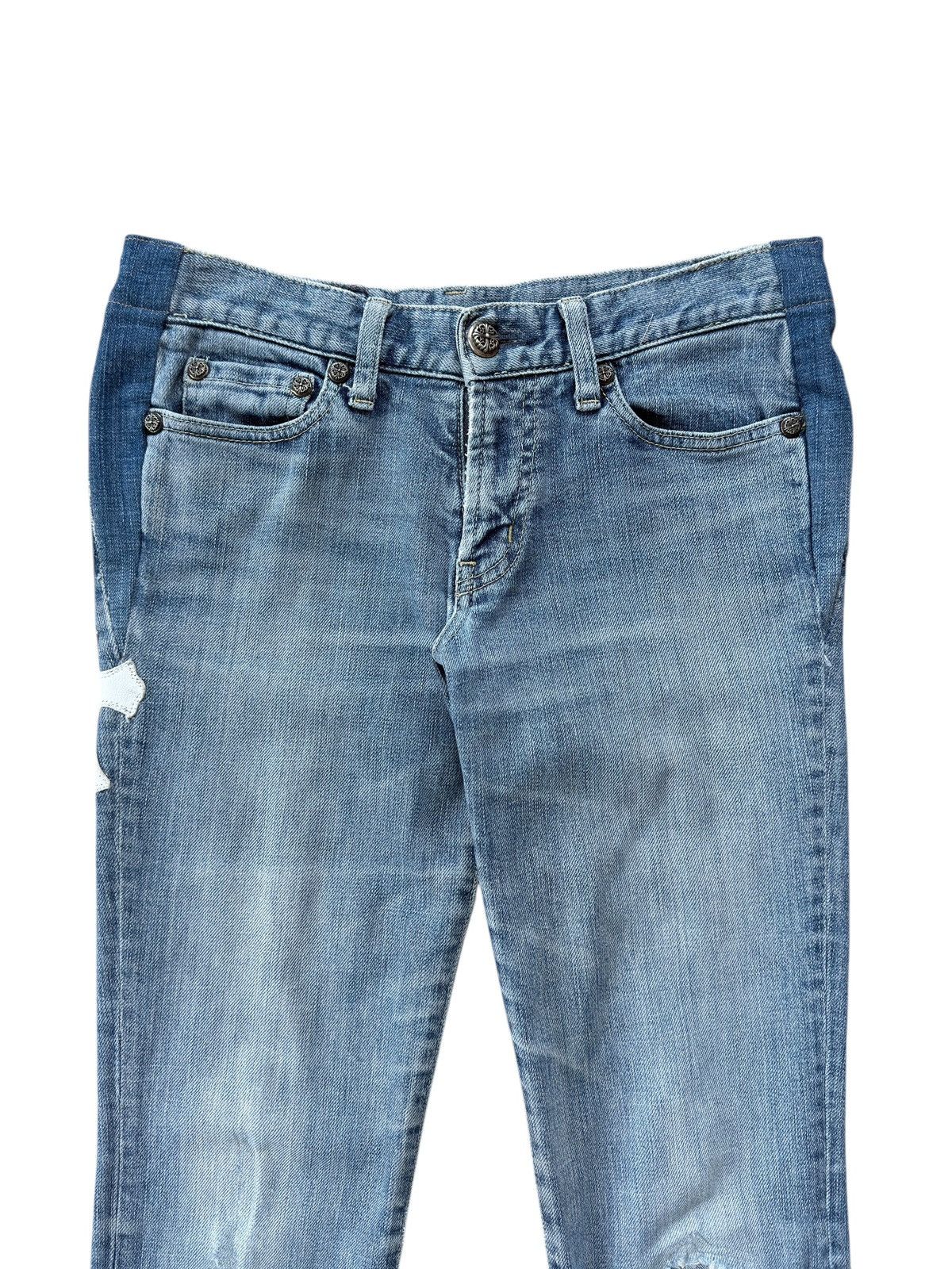 Chrome Hearts 1/1 Chrome Hearts Moussy Japanese Denim Cross Jeans Size US 26 / EU 42 - 13 Thumbnail