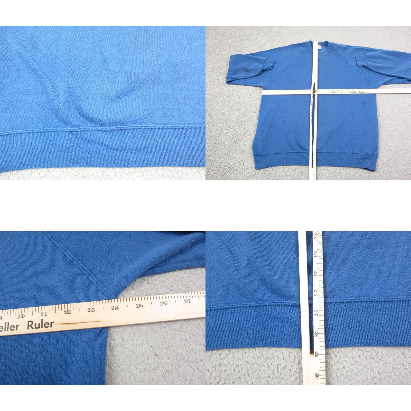 Jerzees VINTAGE Jerzees Sweatshirt Mens 2XL Blue Crew Neck Fleece Cotton Polyester Logo 90s Made in USA Boys? Size US XXL / EU 58 / 5 - 8 Thumbnail