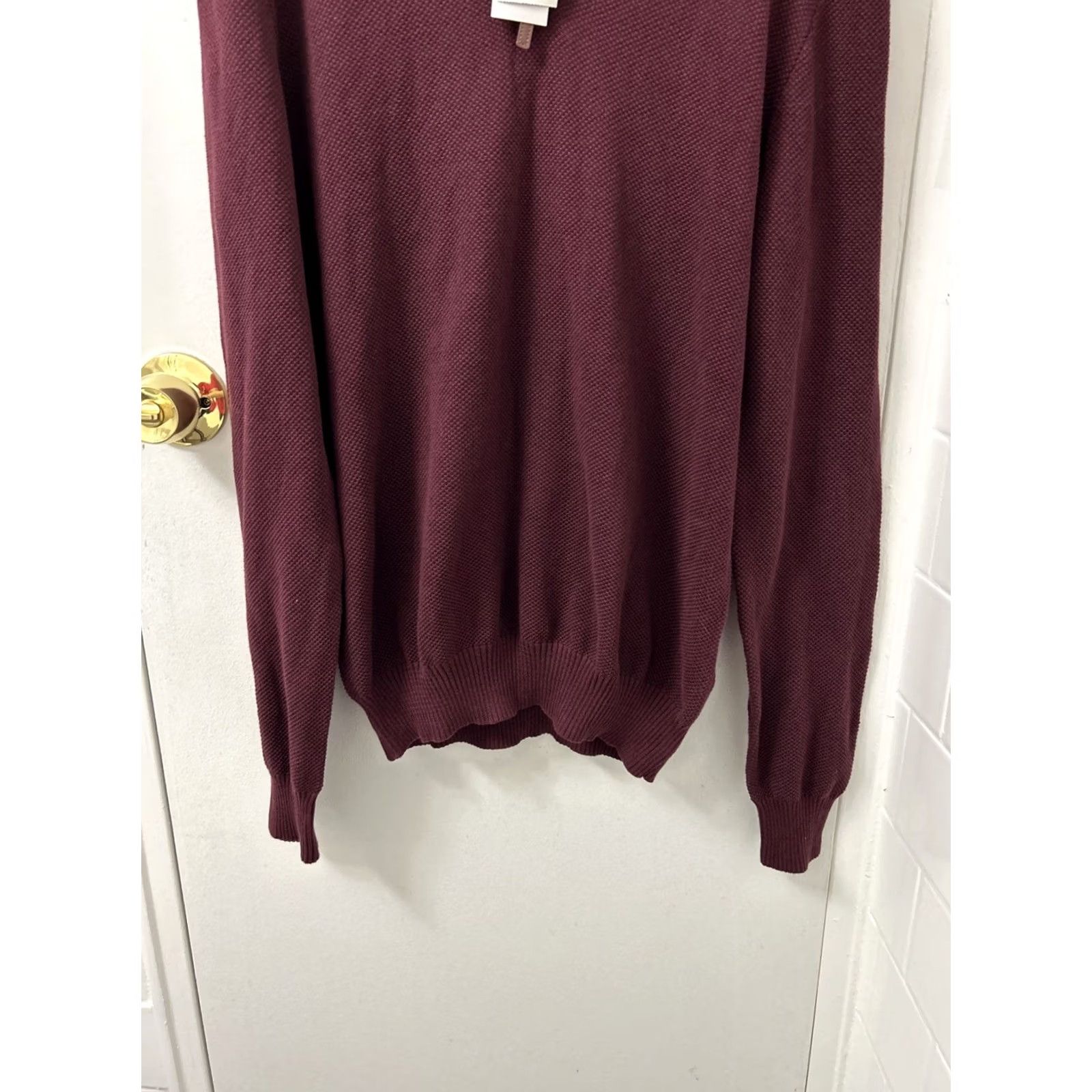 Club Room Club Room Sweater Mens Size M Red 1/4 Zip Pullover Long Sleeve Knit Sweatshirt Casual Winter Fall Teens? No, omit. Size US M / EU 48-50 / 2 - 3 Thumbnail