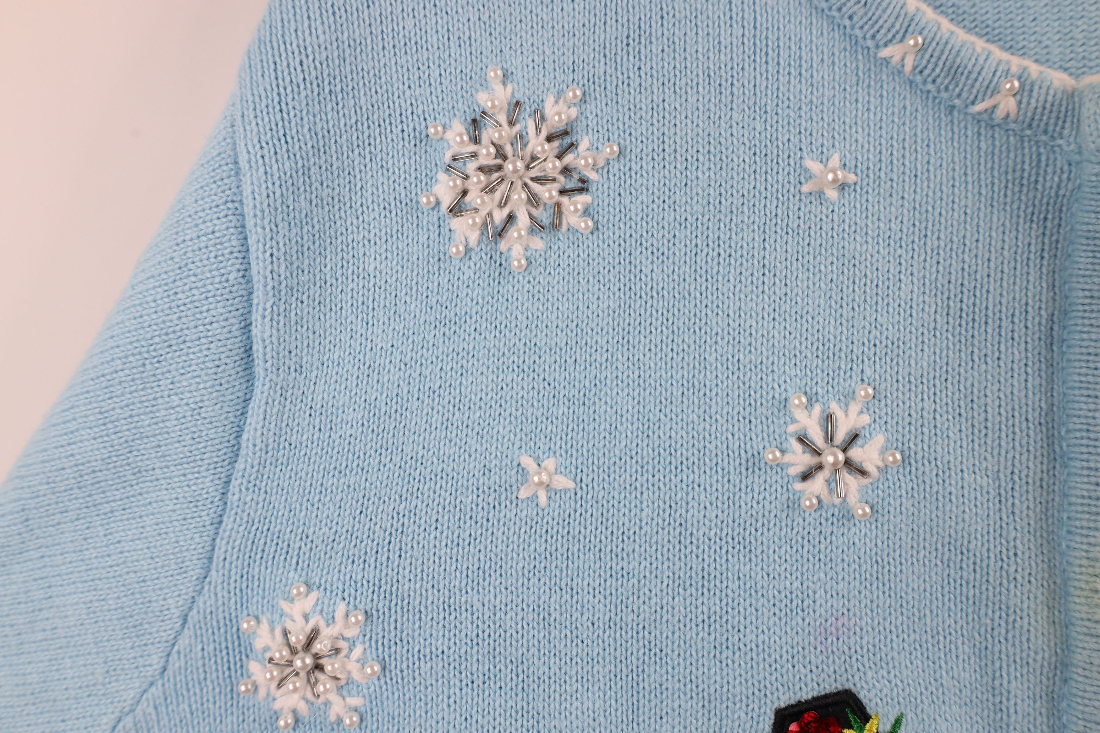 Vintage Vintage 90s Streetwear Christmas Snowman Full Zip Sweater Size XL / US 12-14 / IT 48-50 - 6 Thumbnail