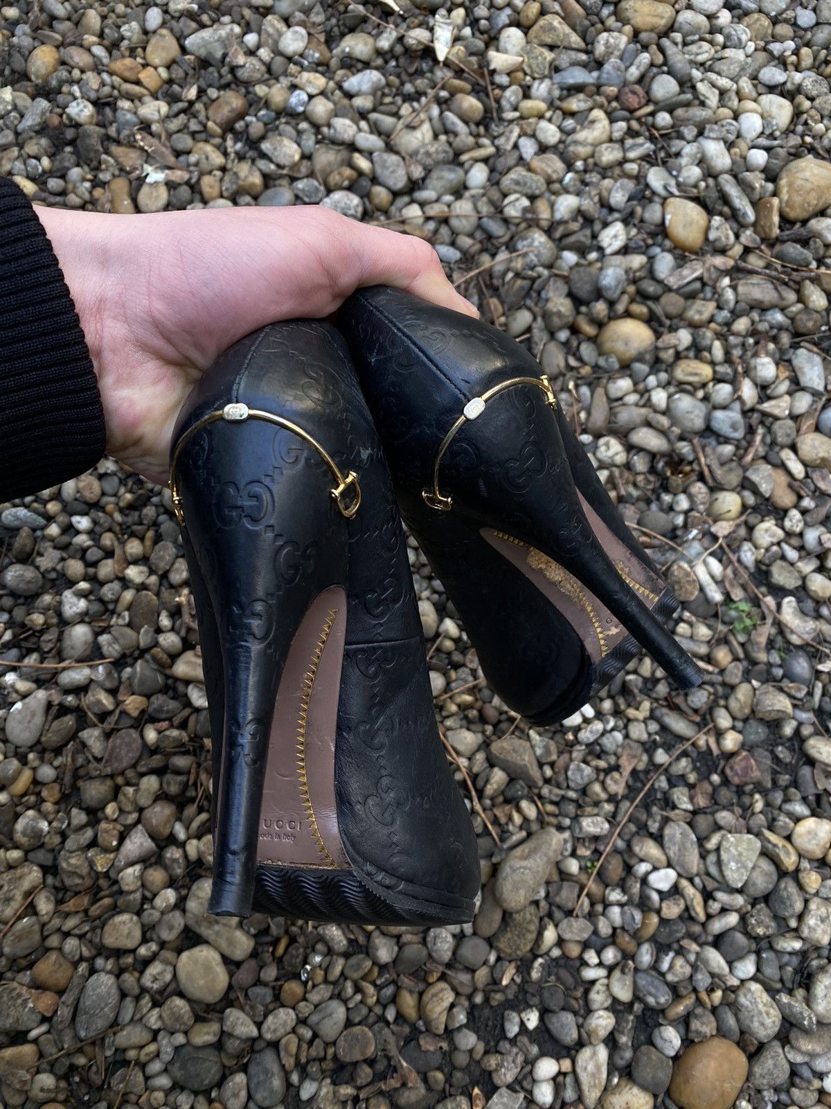 Gucci × Tom Ford × Vintage Gucci by Tom Ford Monogram Heels Size US 8 / IT 38 - 4 Thumbnail