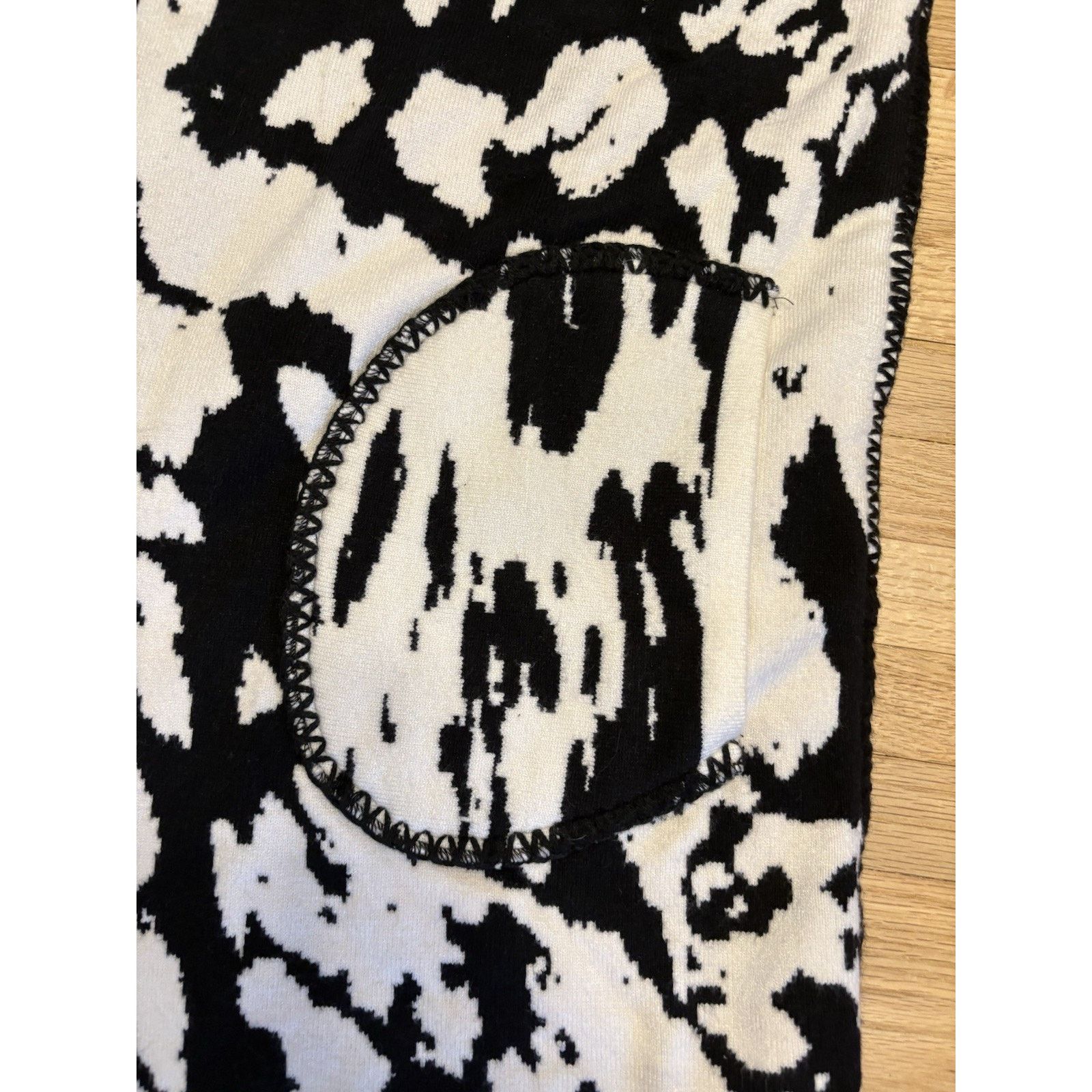 The Unbranded Brand Rara Avis By Iris Apfel Black White Oversized Open Coat S Size S / US 4 / IT 40 - 4 Thumbnail