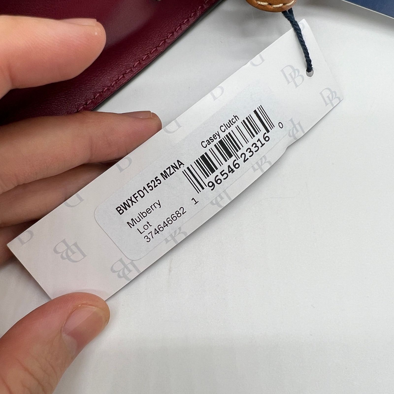 Dooney & Bourke Dooney & Bourke Wexford Leather Casey Clutch Mulberry Size ONE SIZE - 9 Thumbnail