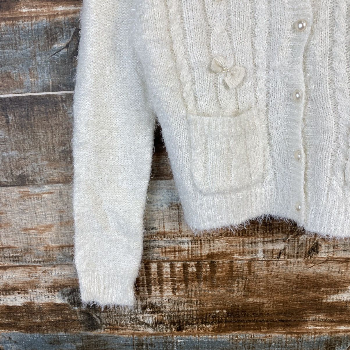 Japanese Brand DL Cecil Mcbee White Cardigan Knitwear #C1087 Size S / US 4 / IT 40 - 7 Thumbnail