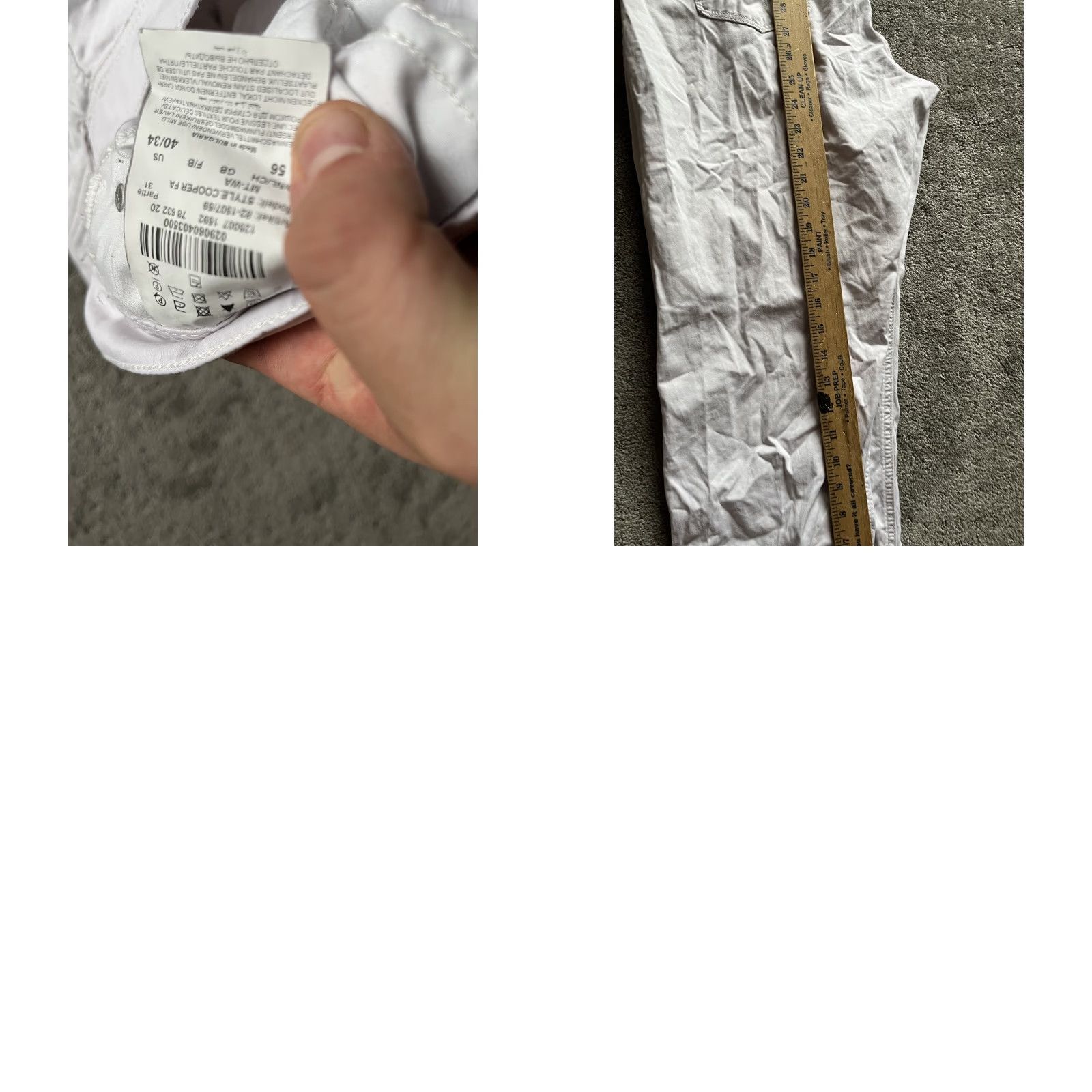 BRAX BRAX Pants Casual Men 34 Regular Ivory Chino Straight 34x25 Cotton Flat Front Size US 34 / EU 50 - 8 Thumbnail