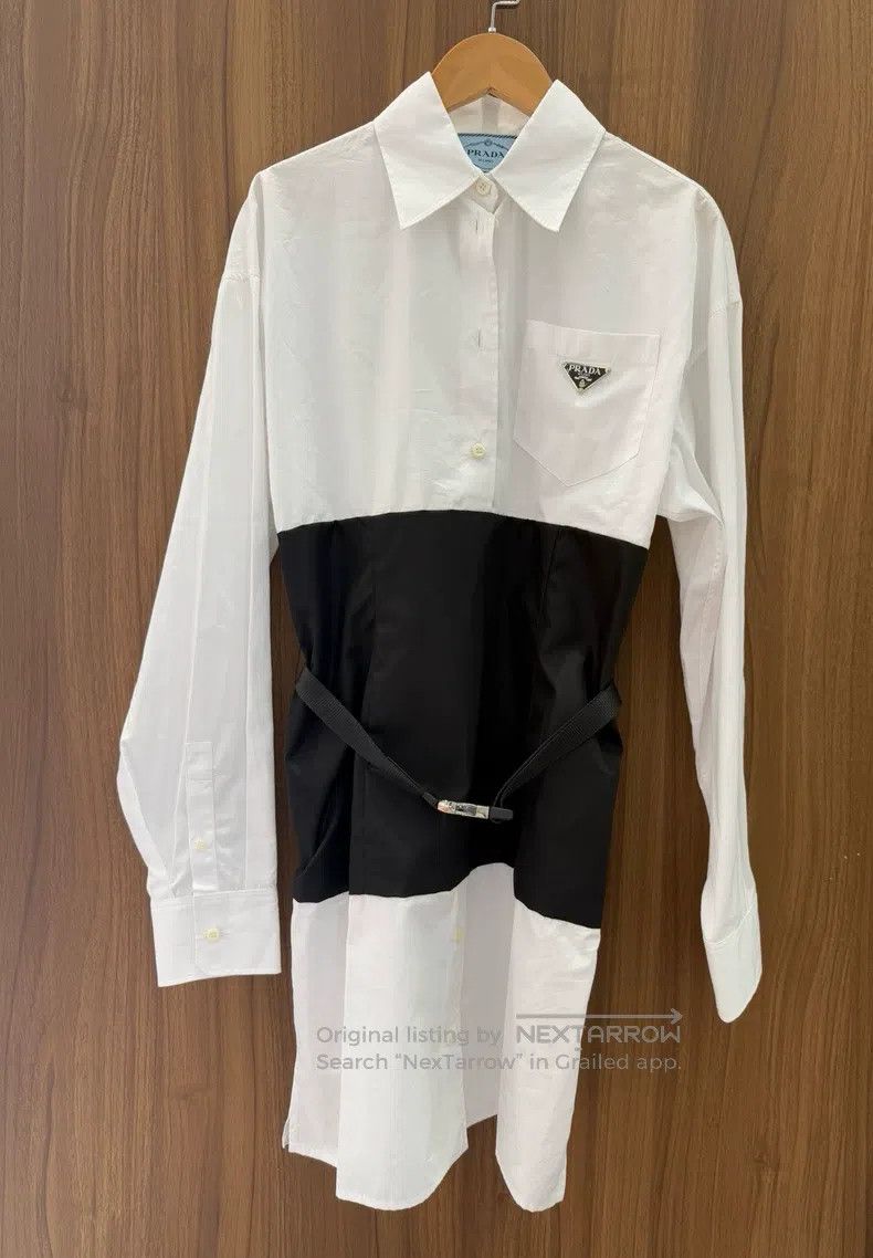 Prada Prada Black and white stitching dress Size XS / US 0-2 / IT 36-38 - 1 Thumbnail