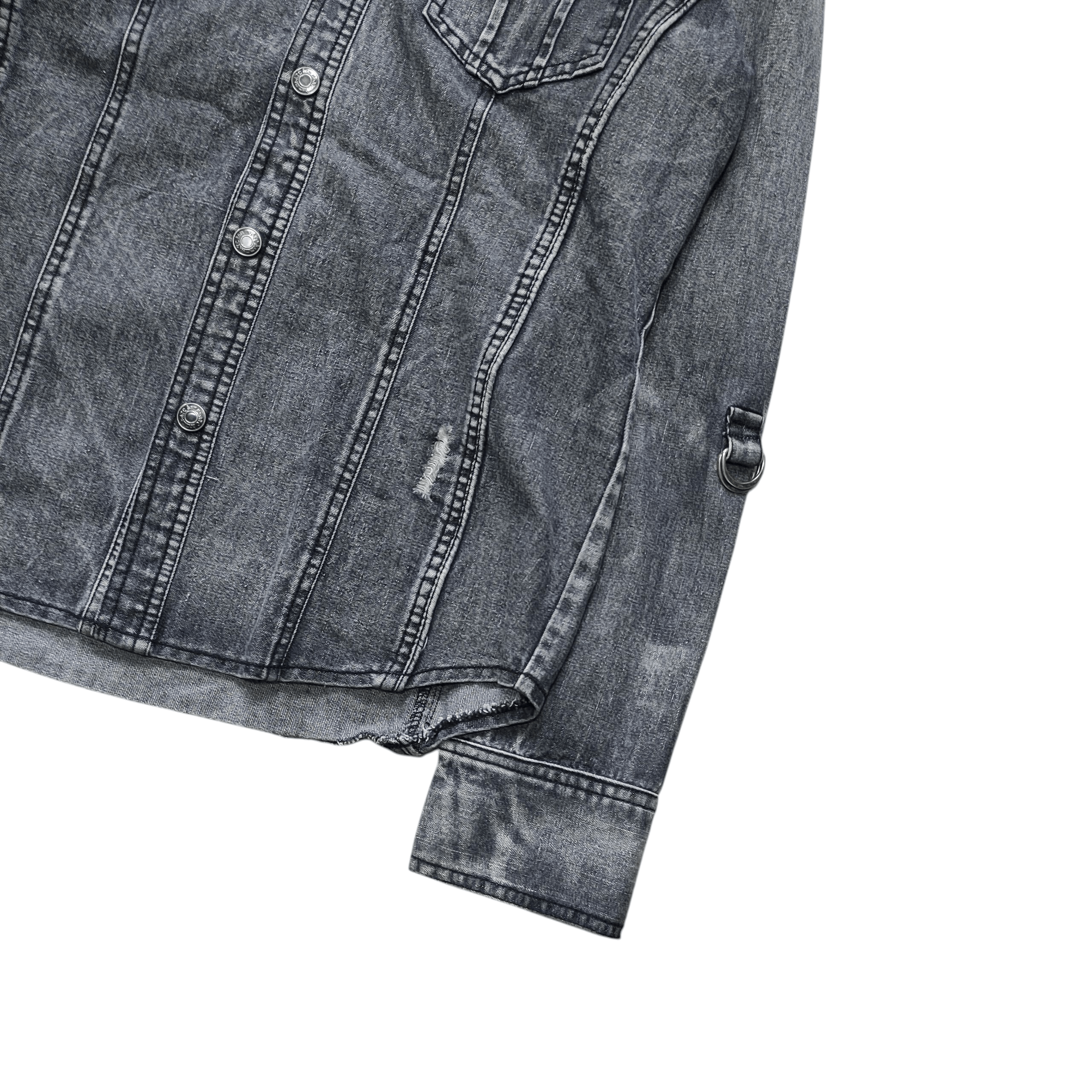 In The Attic In The Attic denim hooded Washed distresed Size US M / EU 48-50 / 2 - 4 Thumbnail