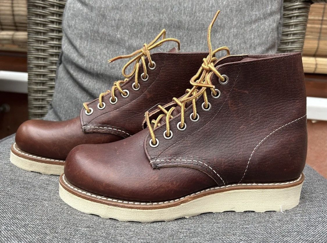image of Made In USA x Red Wing 8196 Heritage Work 6" Round Toe Boot Size Us4 D in Brown, Women's