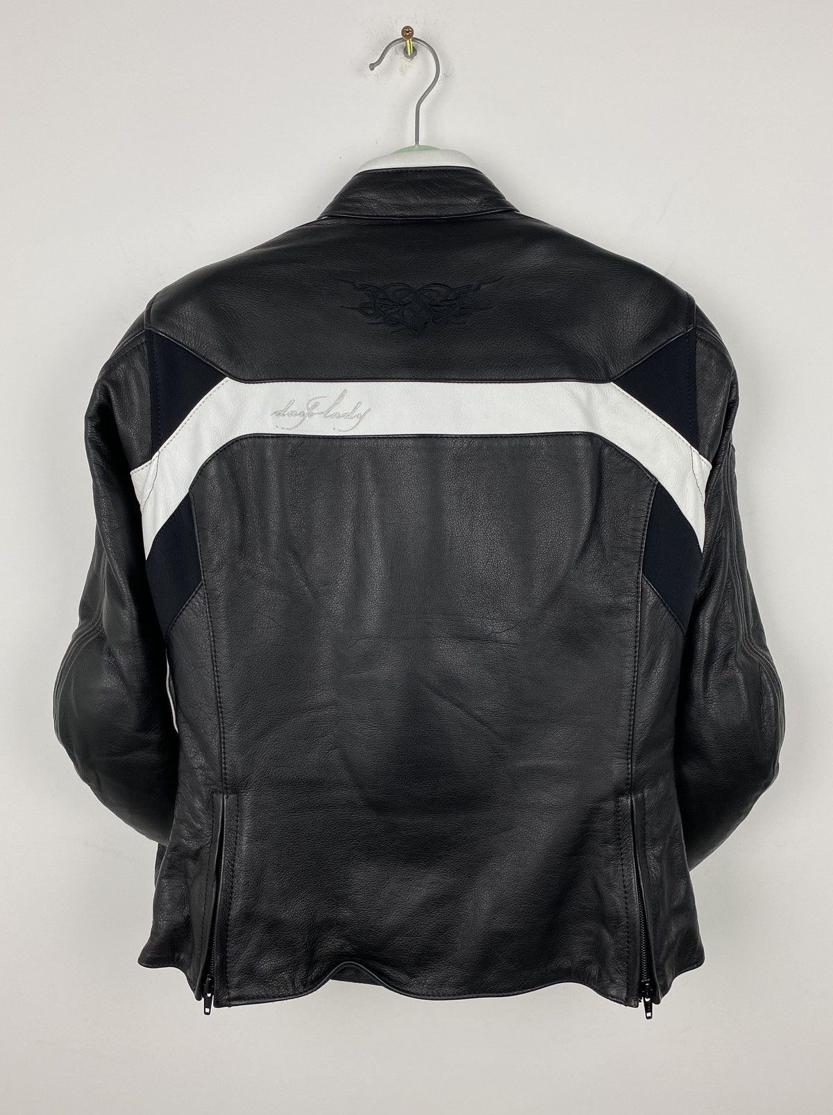 Genuine Leather ISX Leather Jacket Women Racing Moto Marlboro BMW Y2K Size M / US 6-8 / IT 42-44 - 9 Thumbnail