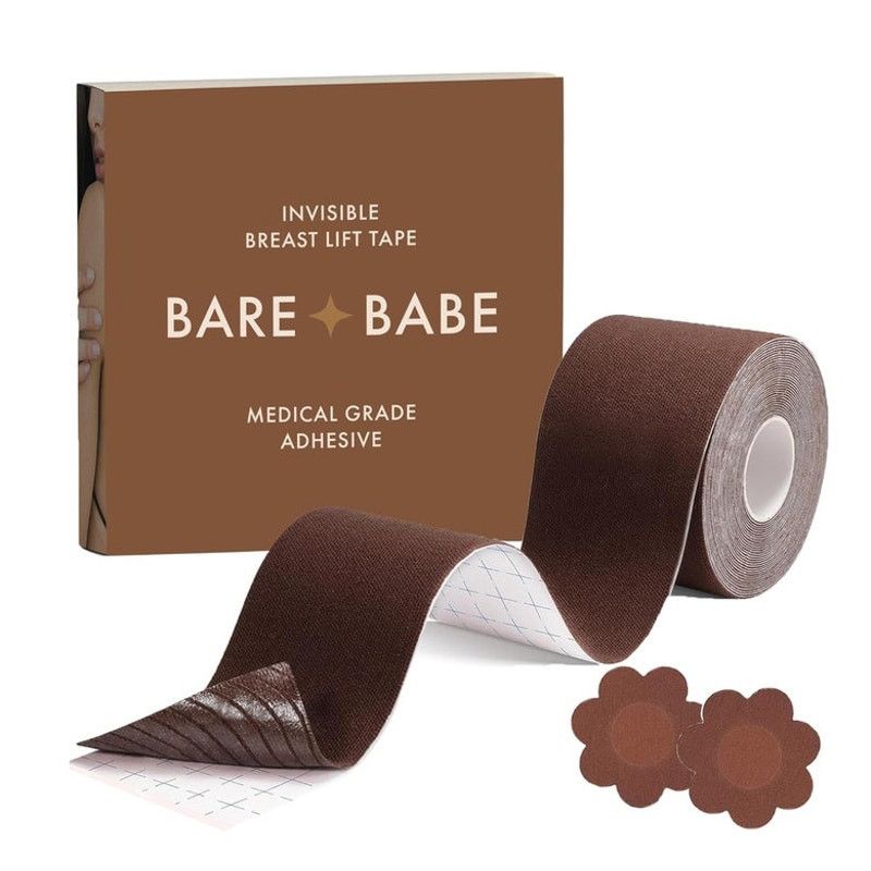 Unknown London BARE BABE Invisible Nipple Covers and Adhesive Tape Cocoa Size ONE SIZE - 2 Thumbnail