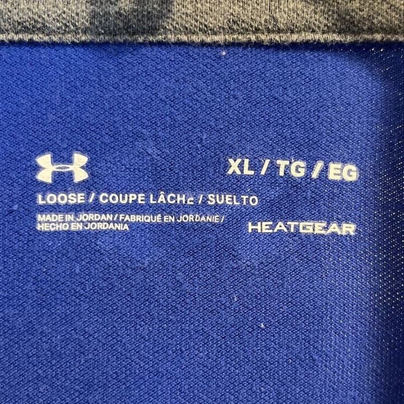 Under Armour Under Armour Heat Gear Men’s XL Blue SS Cotton Polo Shirt Size US XL / EU 56 / 4 - 3 Thumbnail