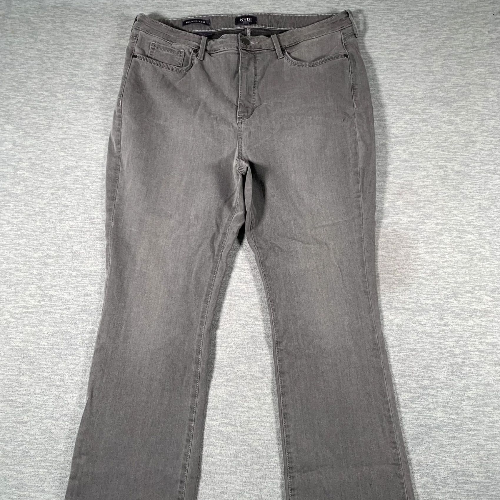 NYDJ NYDJ Jeans Womens 16P Gray High Rise Lift Tuck Stretch Petite Mini Bootcut Boot Jeans Mens Womens Girls Size 38" / US 16 / IT 52 - 2 Thumbnail