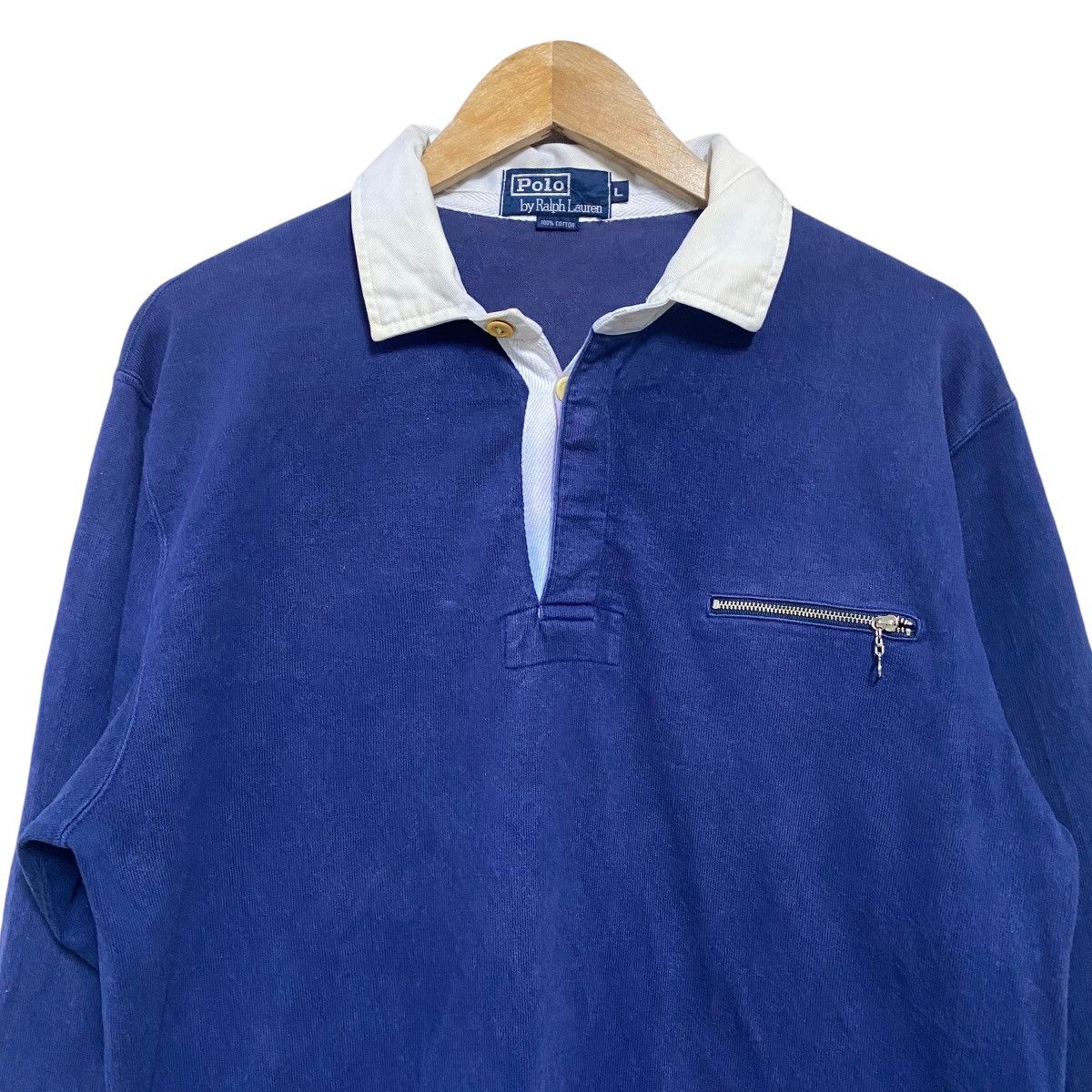 Polo Ralph Lauren Vintage 90s Polo Ralph Lauren CP RL-92 Rugby Shirt Size US L / EU 52-54 / 3 - 3 Thumbnail