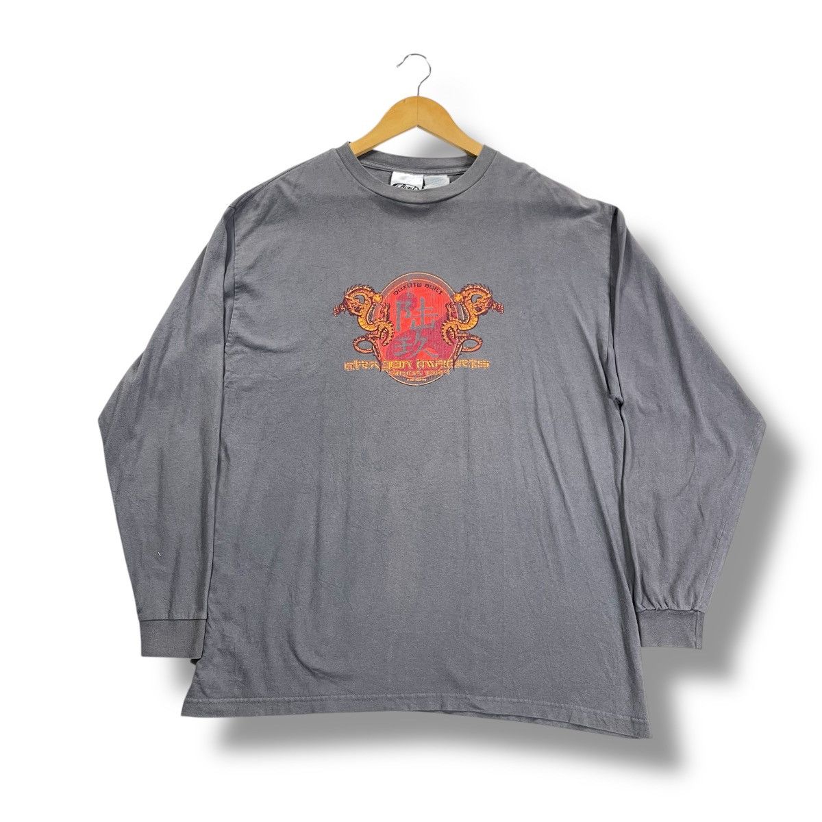 Bugle Boy × Vintage Vintage 2000s Bugle Boy Dragon Skate Tshirt Size US L / EU 52-54 / 3 - 1 Thumbnail