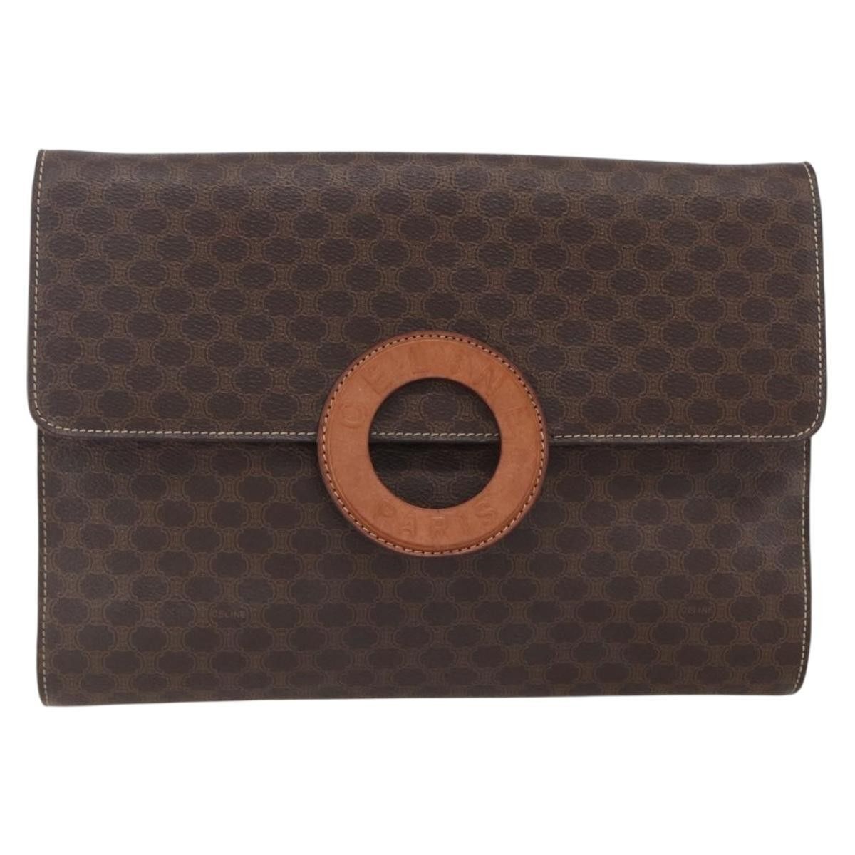 Celine Celine Vintage Macadam Circle Logo Canvas and Leather Size ONE SIZE - 1 Thumbnail