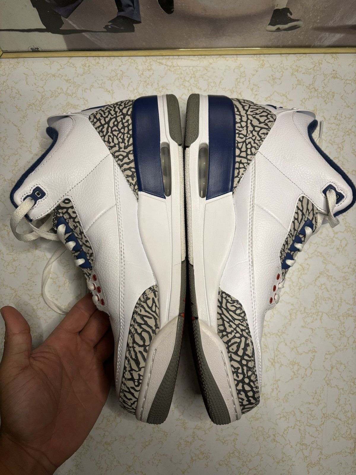 Jordan Brand Air Jordan 3 Retro OG True Blue 2016 Size US 12 / EU 45 - 3 Thumbnail