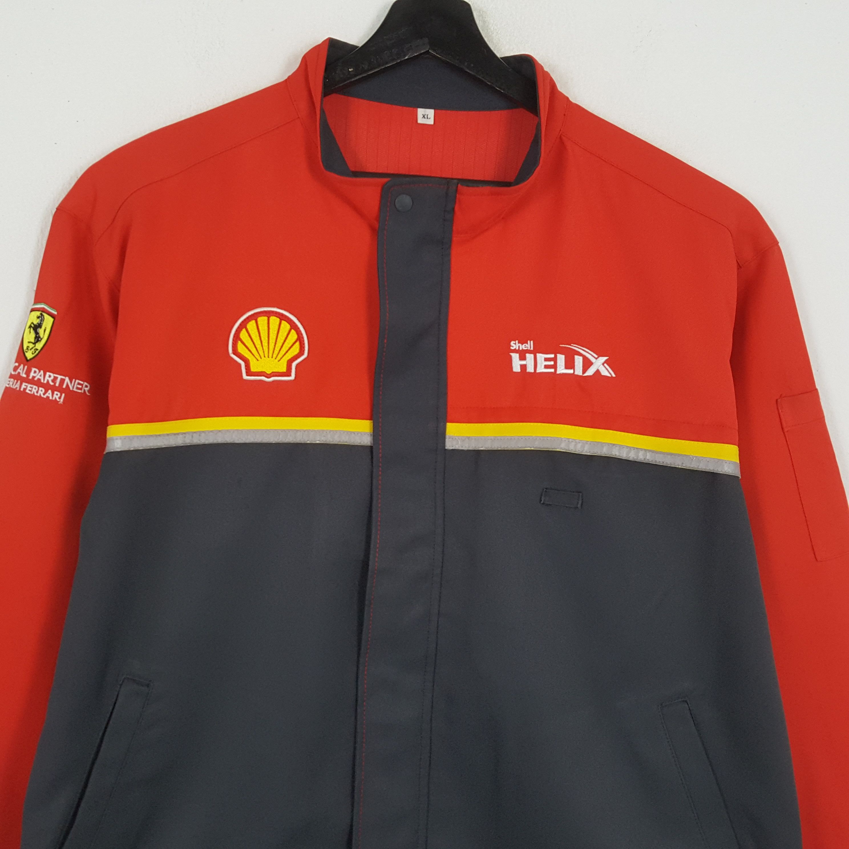 Ferrari × Vintage FERRARI SHELL Racing Workwear Style Jacket Size US XXL / EU 58 / 5 - 2 Thumbnail