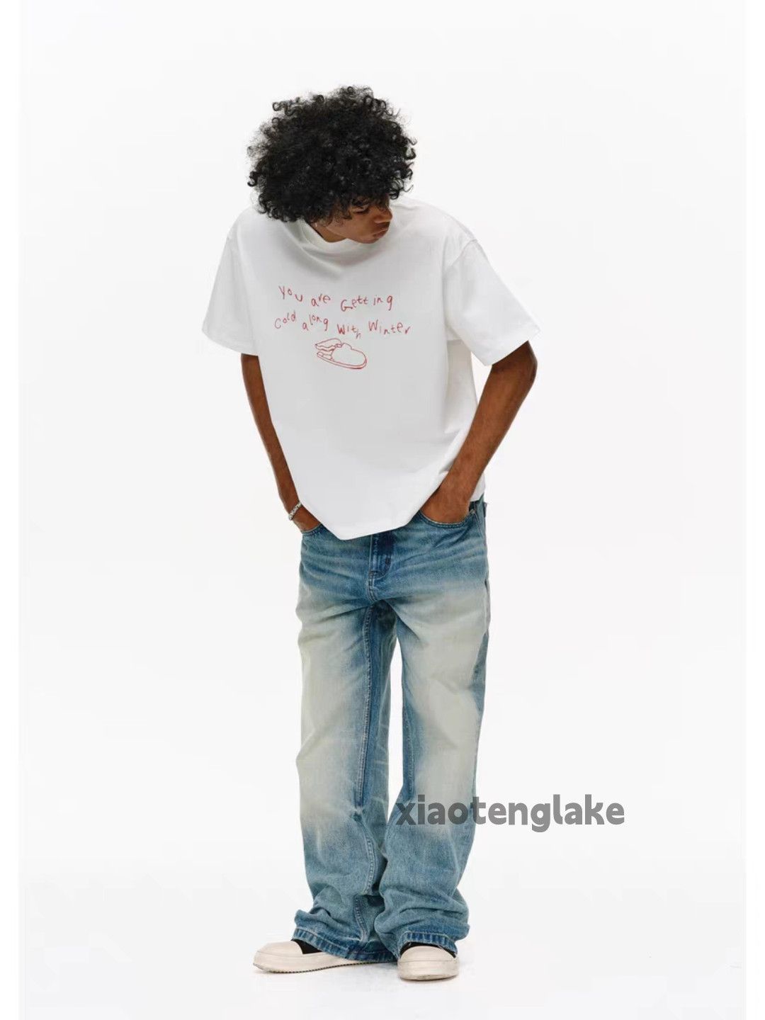 Jean Washed faded cleanfit yuppie loose baggy jeans Size US 36 / EU 52 - 7 Thumbnail