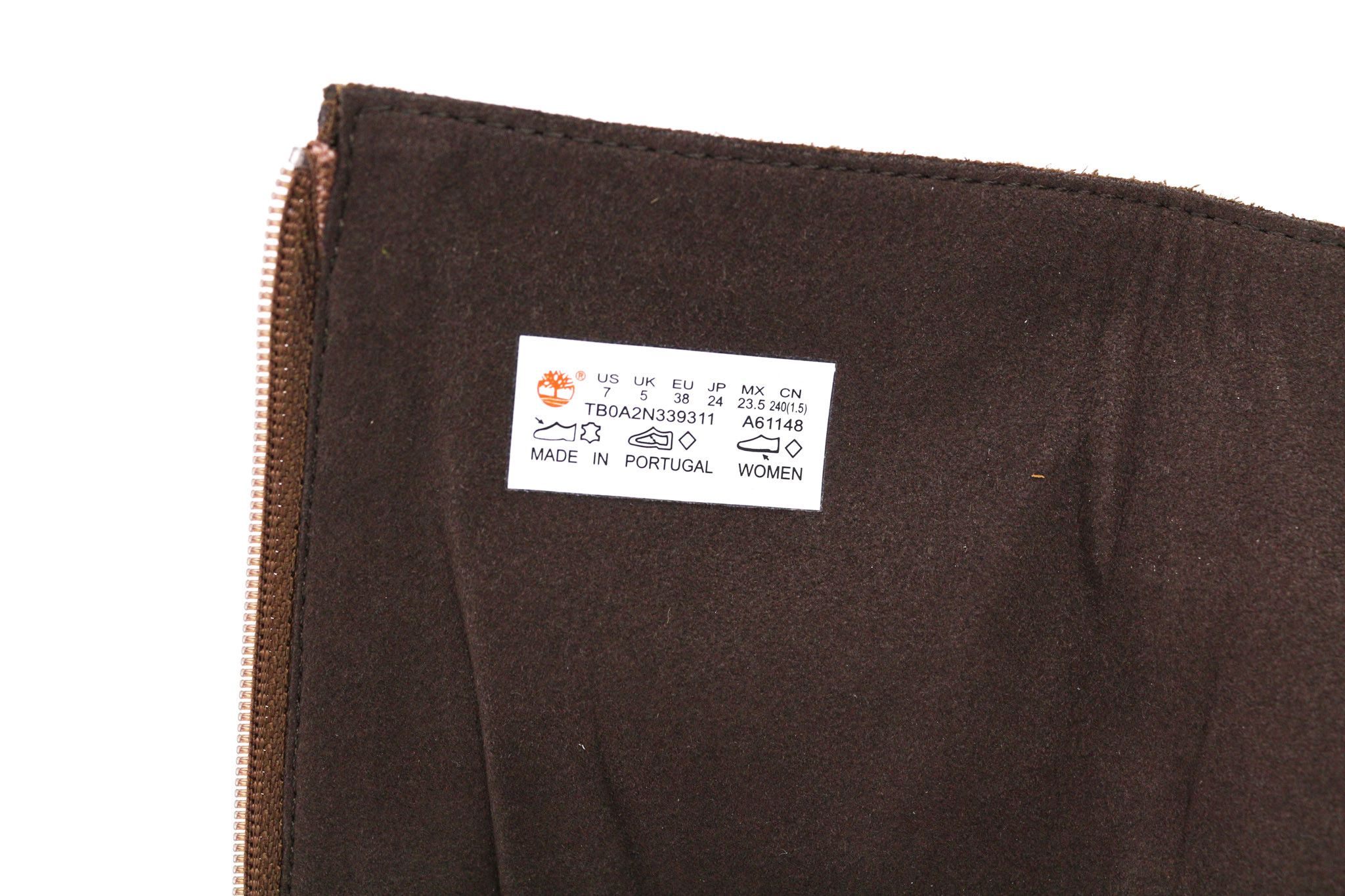 Timberland UK5/UK6 Brown Leather Almont Toe 80868 Size US 5.5 / IT 35.5 - 11 Thumbnail