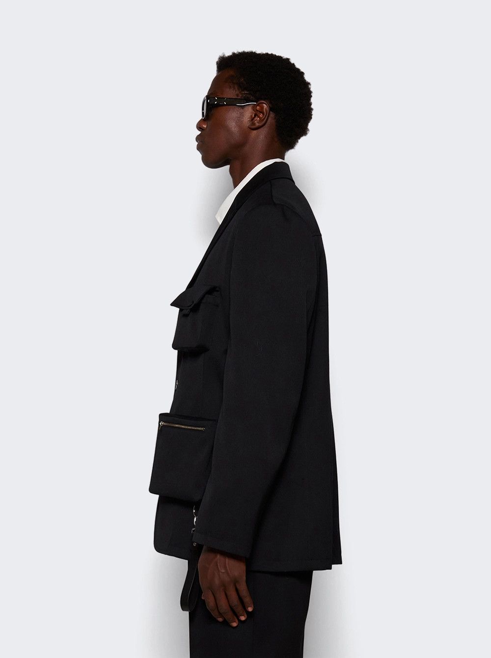 Lanvin o1mle0426 Utility Blazer in Black Size US L / EU 52-54 / 3 - 4 Thumbnail