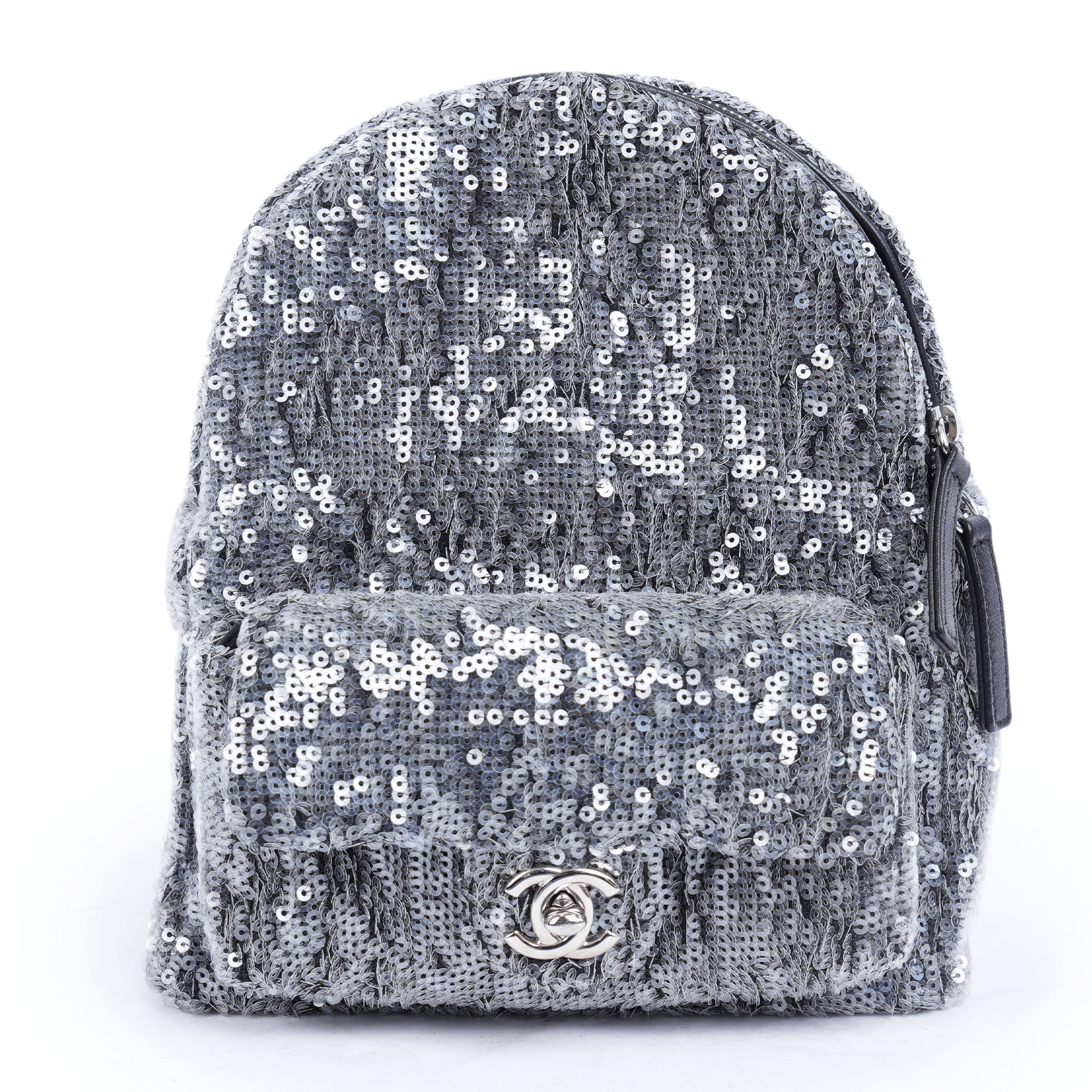 Chanel CHANEL BLACK 2018 SEQUIN WATERFALL TINY BACKPACK Size ONE SIZE - 1 Thumbnail