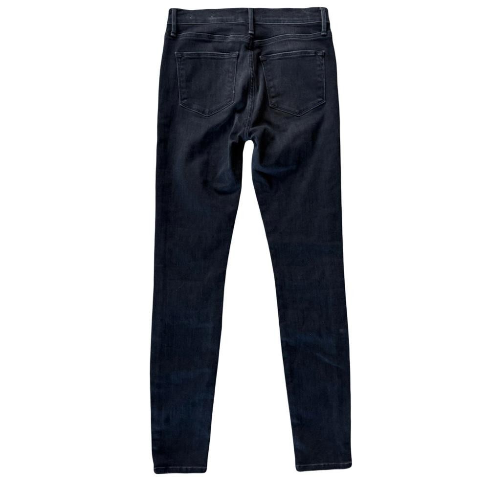 Frame FRAME Denim Le High Skinny Jeans Size 25 Condor Black Size 25" / US 0 / IT 36 - 6 Thumbnail