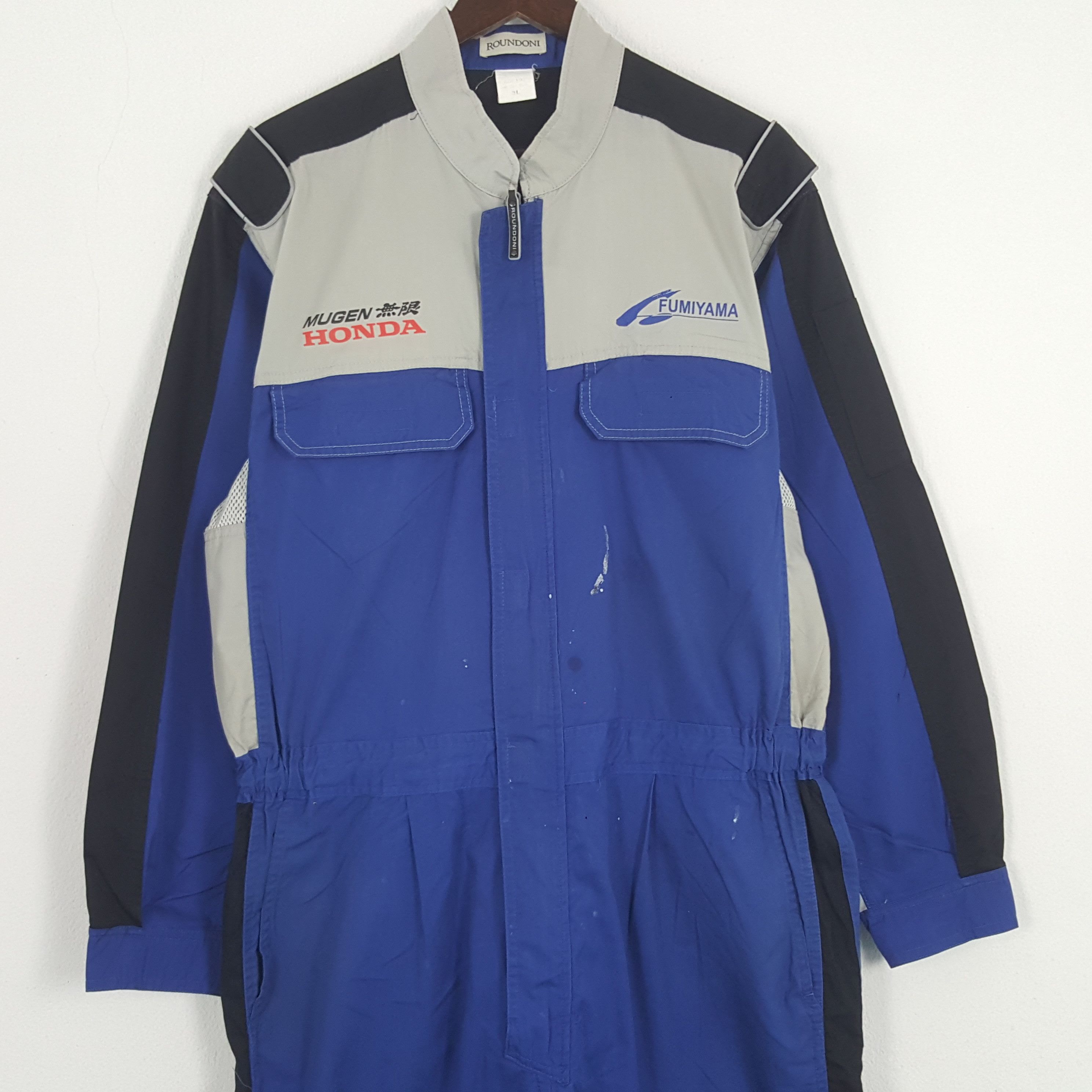Honda × Vintage Vintage Mugen Honda Custom Sport Coverall Jumpsuit Jacket Size US L / EU 52-54 / 3 - 5 Thumbnail