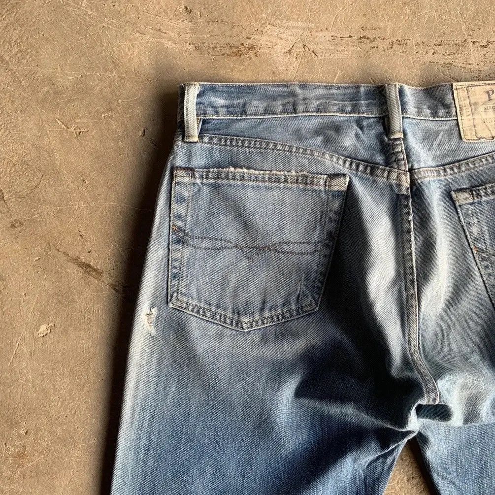 Polo Ralph Lauren PRL Polo Ralph Lauren Distressed Faded Jeans Ripped Denim Size US 33 - 14 Thumbnail