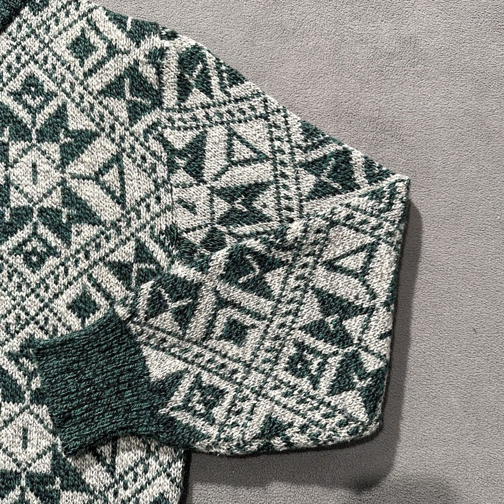 Vintage VINTAGE Royal North Mills Outfitters Sweater Mens XL Green Wool Fair Isle Nordic Pullover 80s 90s Mens Size US XL / EU 56 / 4 - 5 Thumbnail