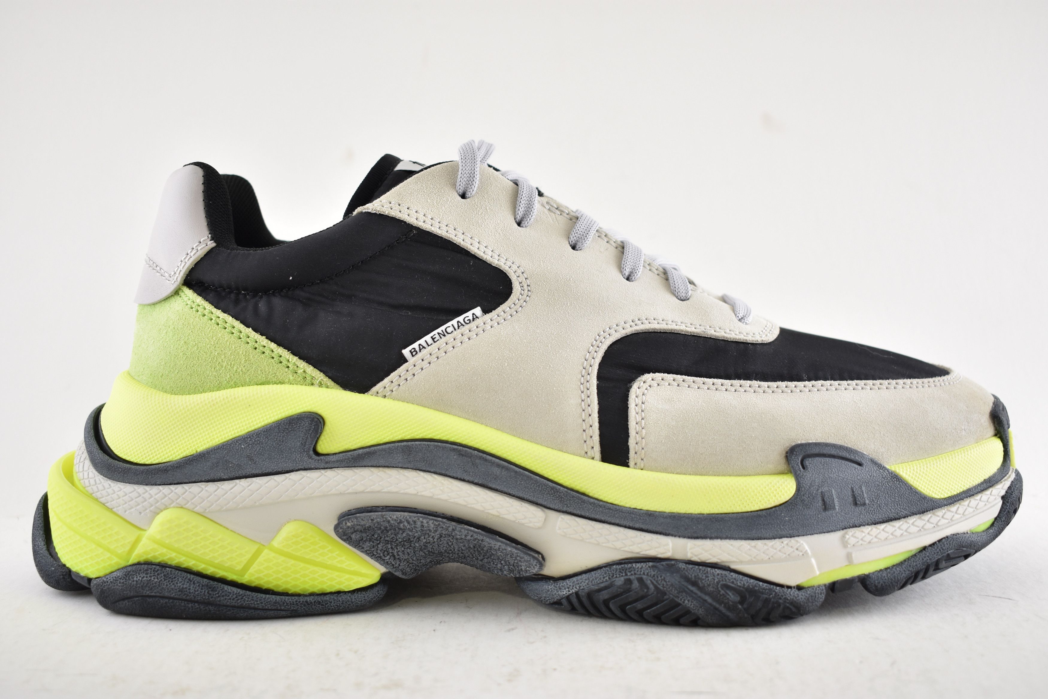 Balenciaga Balenciaga Triple S V2 Grey Jaune Trainer Sneaker 44 11 Size US 11 / EU 44 - 2 Thumbnail