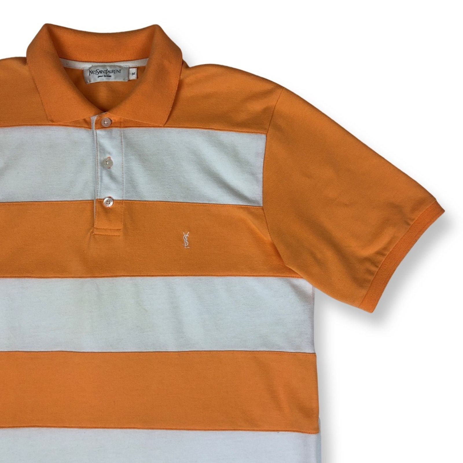 Yves Saint Laurent Yves Saint Laurent Polo YSL Striped Size US M / EU 48-50 / 2 - 1 Thumbnail