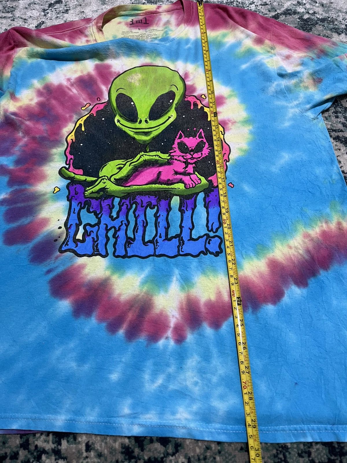 Alien Workshop × Vintage ⚡️Alien Big Logo Tye Dye Bleach Tee Size US L / EU 52-54 / 3 - 6 Thumbnail