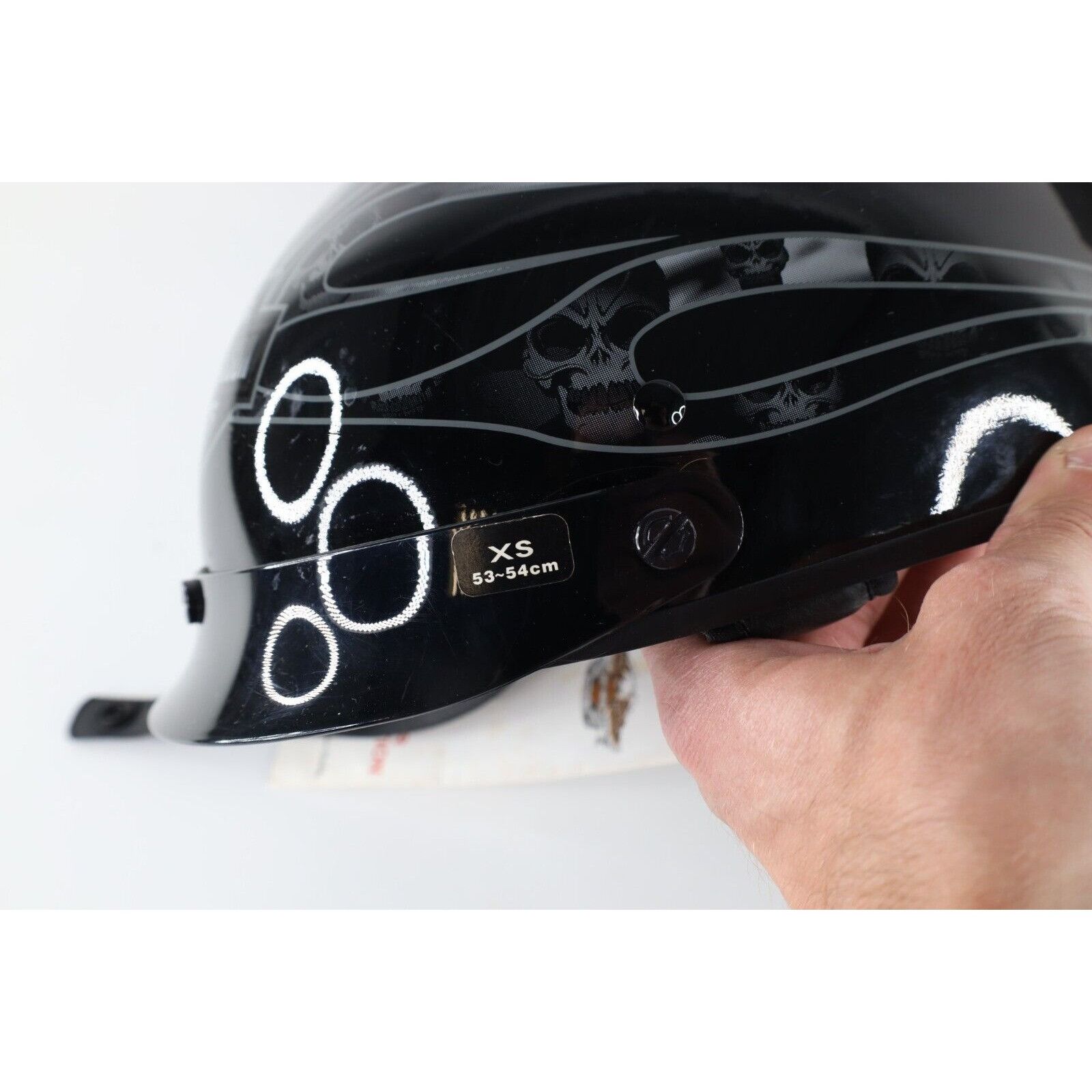 Harley Davidson × Vintage Deadstock Vintage Y2K 2004 Harley Davidson Skull Helmet Size ONE SIZE - 5 Thumbnail