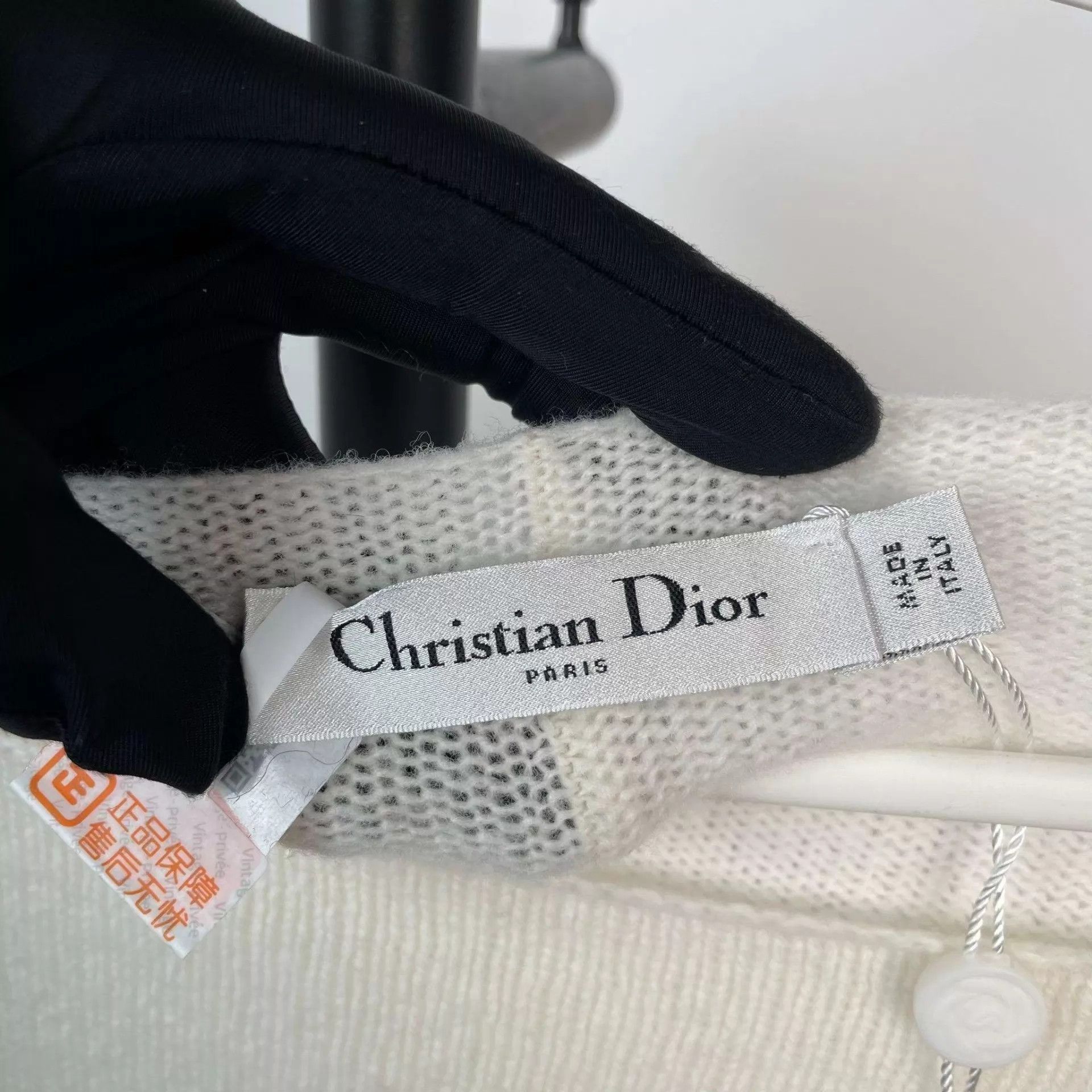 Dior Dior 98 New Wool Sweater Hem Logo Drawstring 36 Size XS / US 0-2 / IT 36-38 - 3 Thumbnail