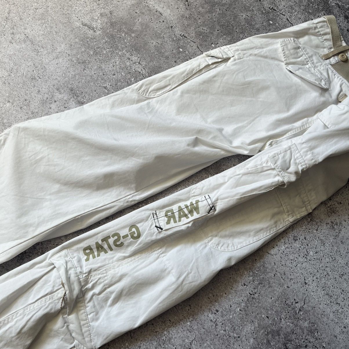 G-Star G-Star Raw Archival Cargo Pants White Utility 30/34 Size 30" / US 8 / IT 44 - 10 Thumbnail