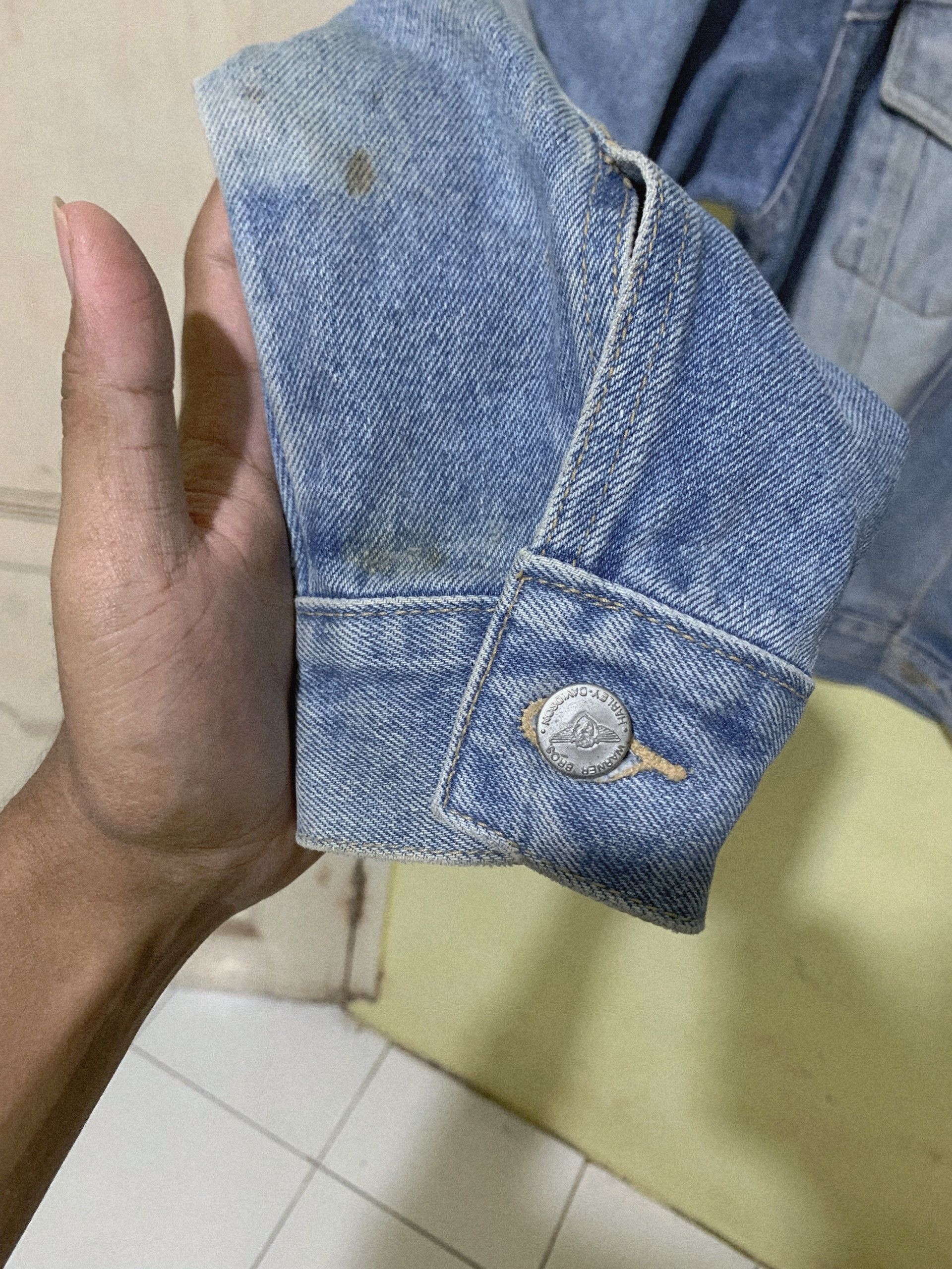 Harley Davidson Vintage 90s Harley Davidson x Looney Tunes Denim Jacket Size US S / EU 44-46 / 1 - 8 Thumbnail