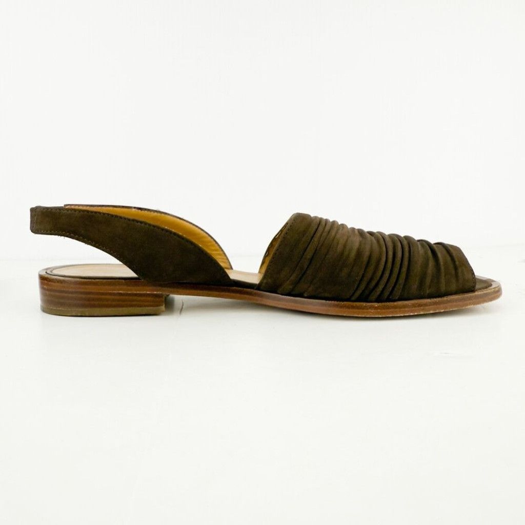 Carel Paris CAREL PARIS Luxury Brown Slingback Flat Lazy Sandals sz 41 Size US 11 / IT 41 - 11 Thumbnail