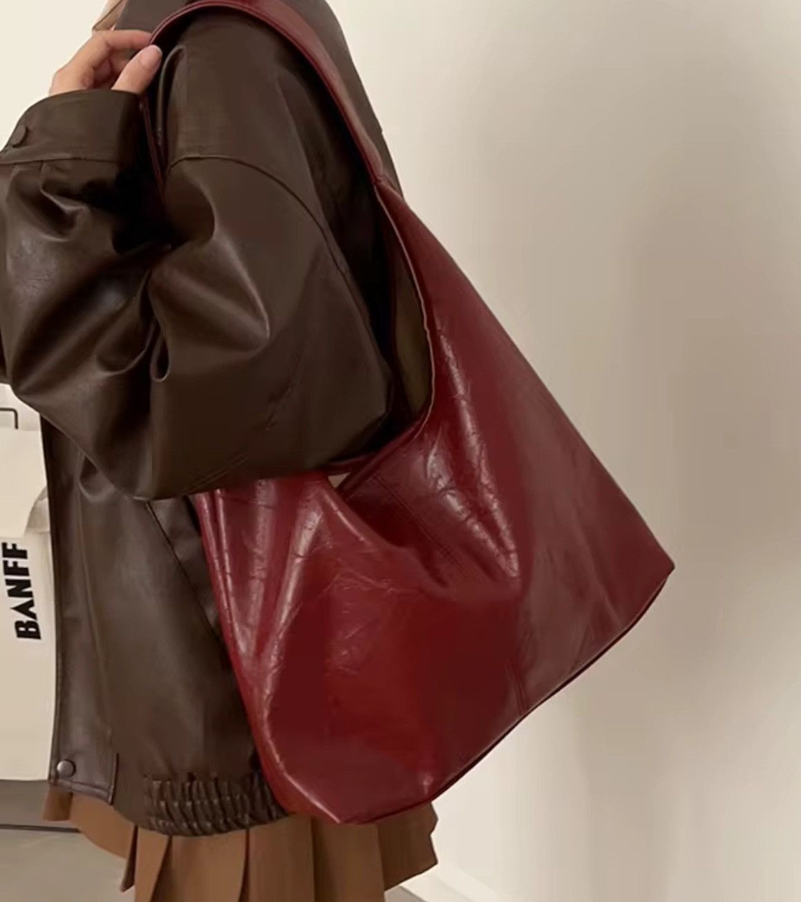 Japanese Brand Maroon shoulder bag Size ONE SIZE - 1 Thumbnail