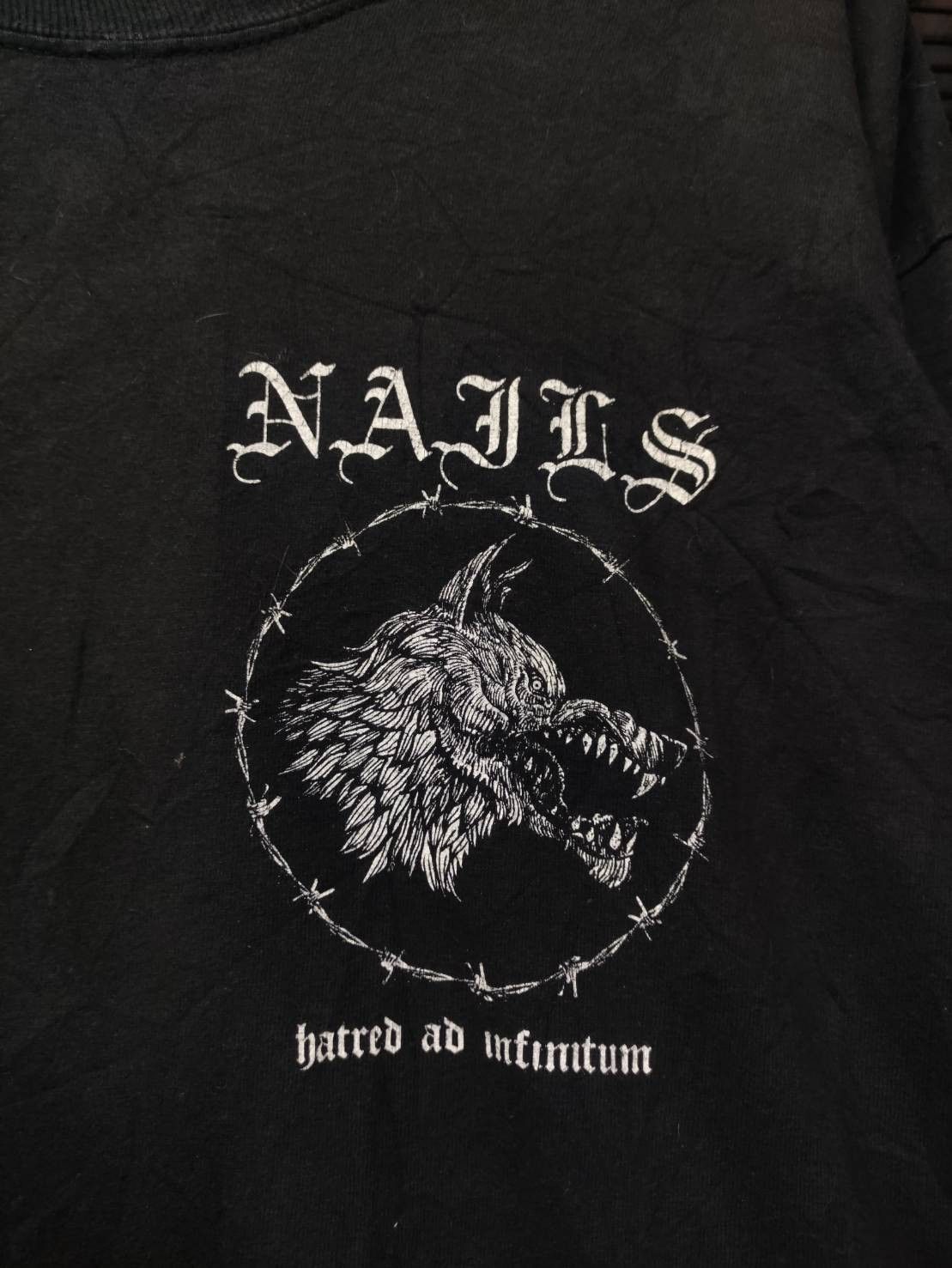 Band Tees Vtg Nails Band " Abandon all Life " Album Promo T-Shirt Size US L / EU 52-54 / 3 - 3 Thumbnail