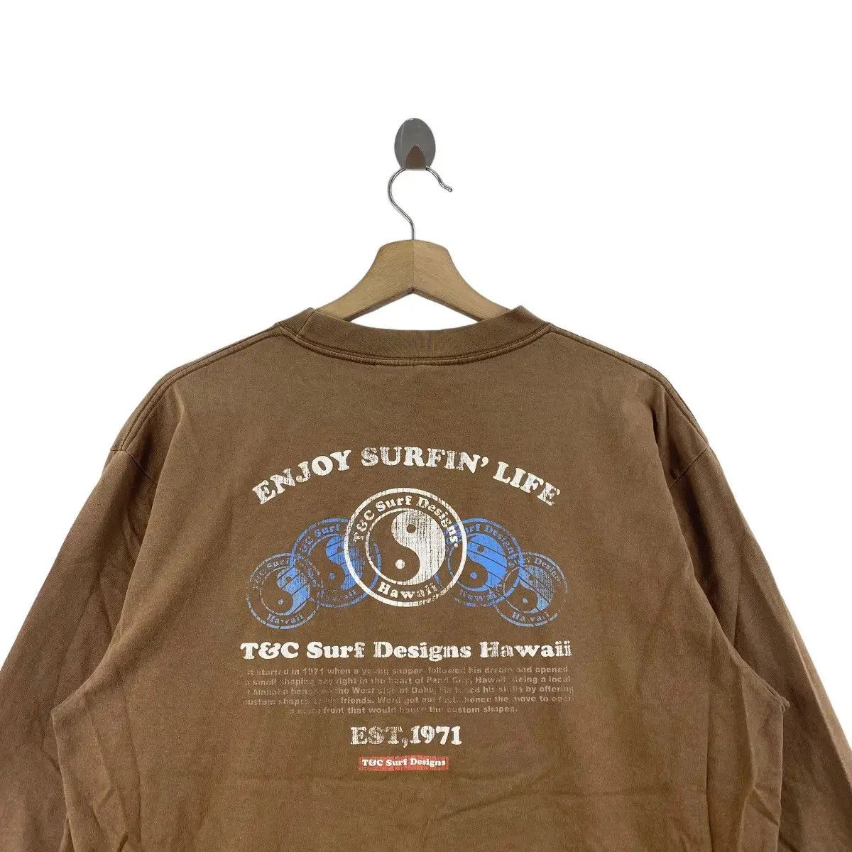 Vintage Vintage TOWN COUNTRY SURF T&C Aloha State Tee Shirt Size US XL / EU 56 / 4 - 3 Thumbnail