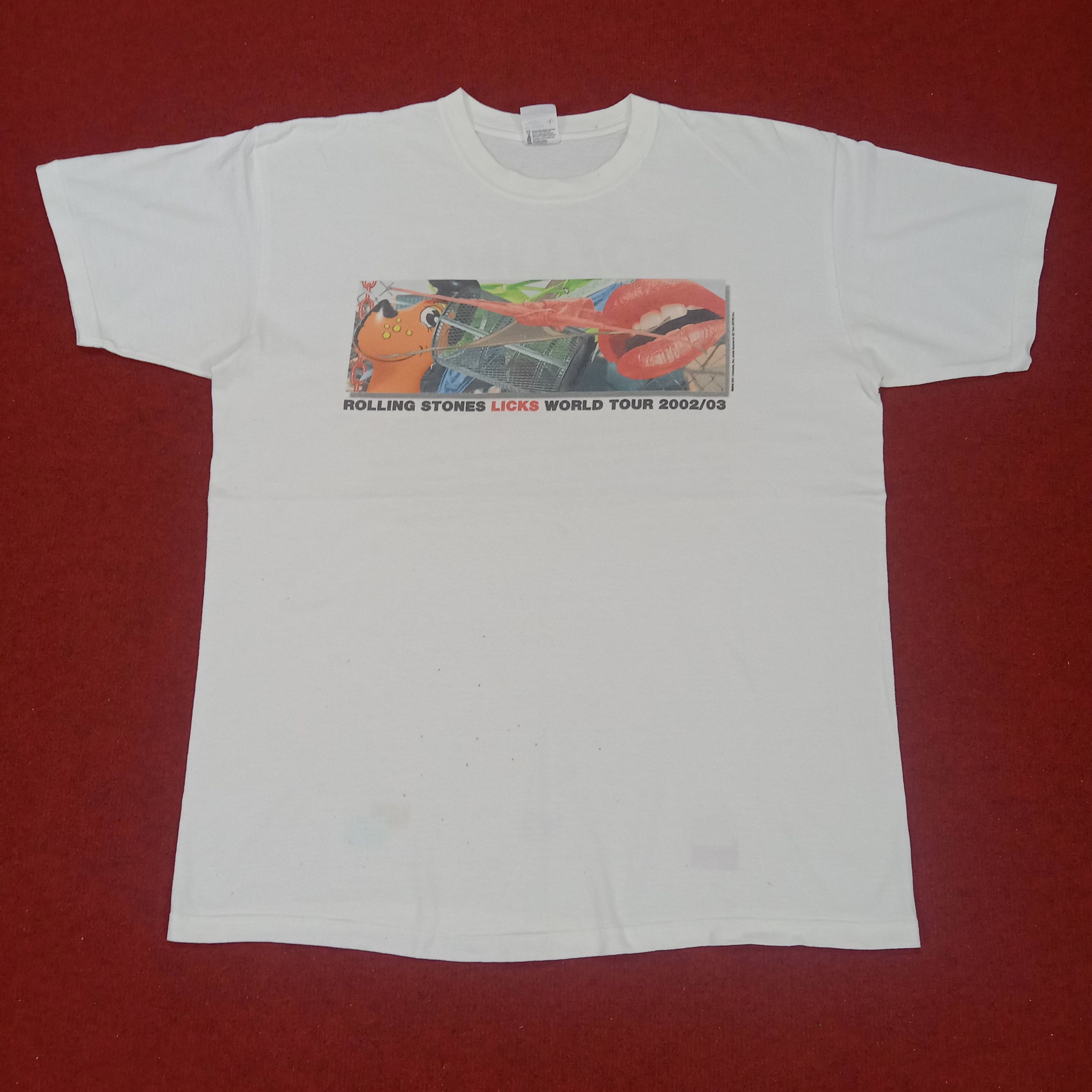 Band Tees × Vintage Rolling Stone Rock Band Vintage Tshirt World Tour Size US XL / EU 56 / 4 - 1 Thumbnail