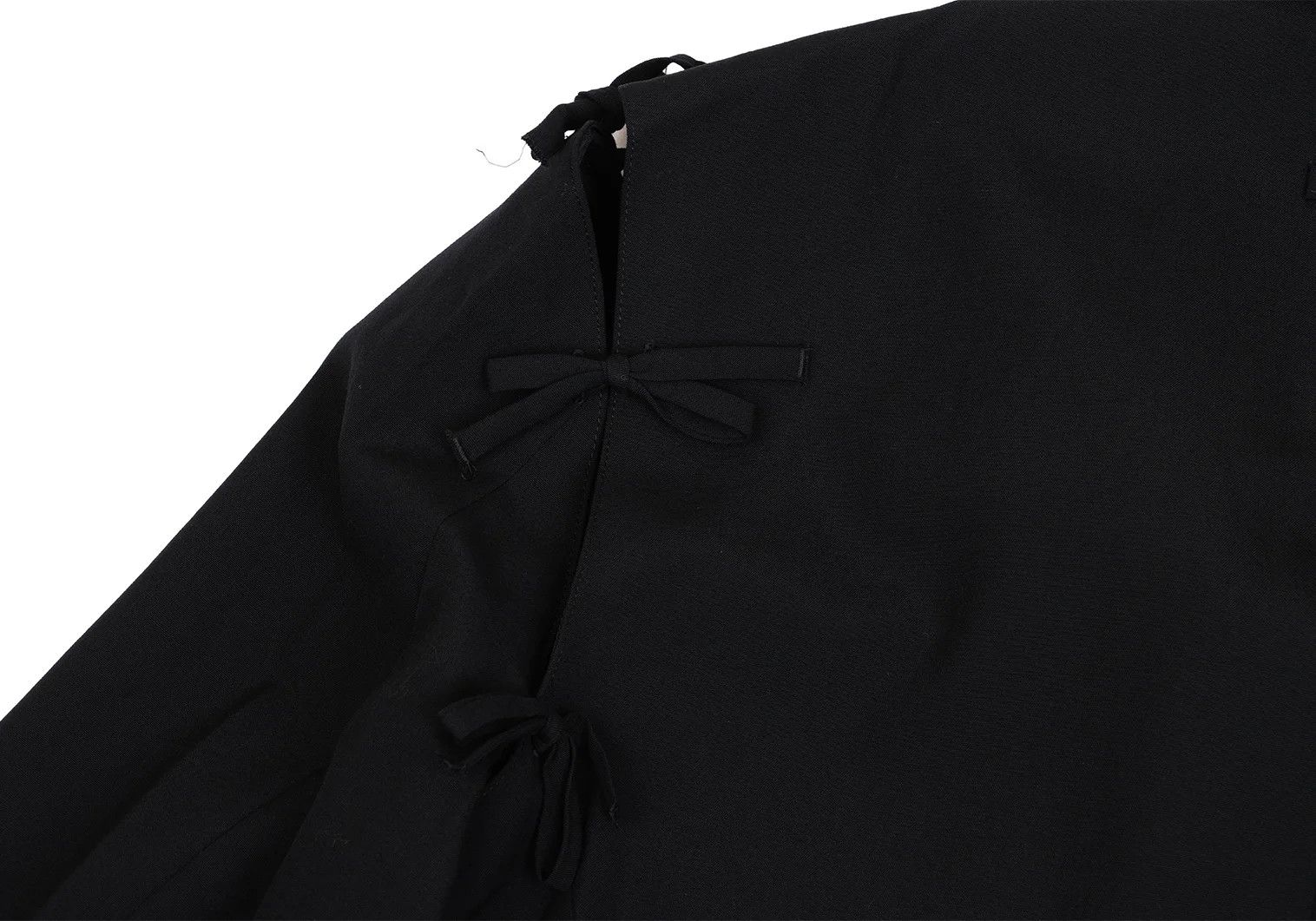 Jean Paul Gaultier Ribbon-Detach Design Wool Jacket in Black Size 50 Size US M / EU 48-50 / 2 - 17 Thumbnail