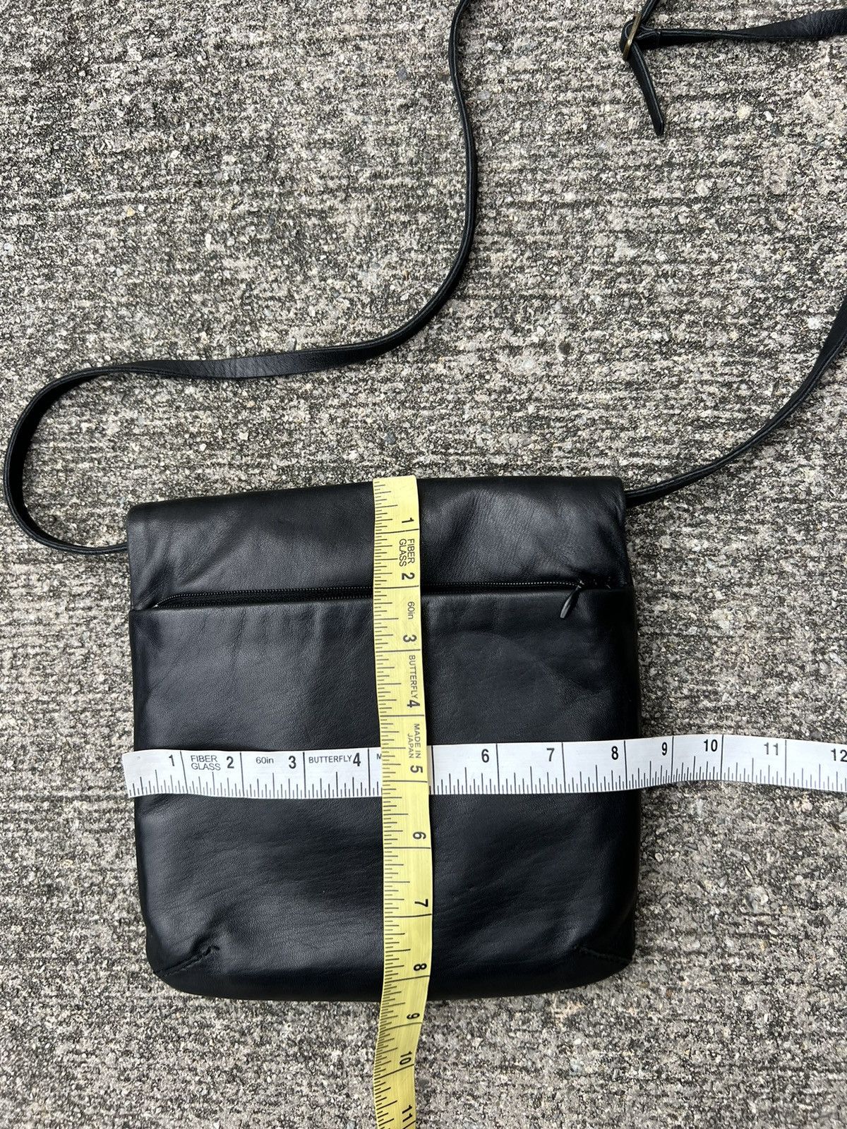 Leather Tsumori Chisato Japan Patina Black Leather Carry Bag Size ONE SIZE - 23 Thumbnail