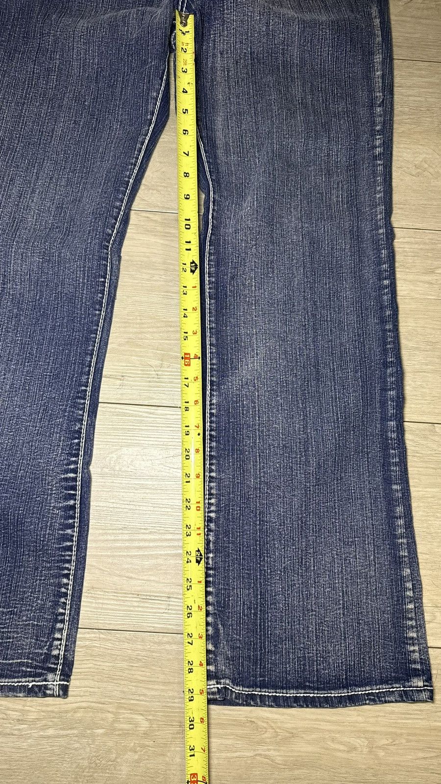 Miss Me Y2K 2000s Women’s Miss Me Style 15 Outlined Heart Denim Jean Size 38" / US 16 / IT 52 - 7 Thumbnail